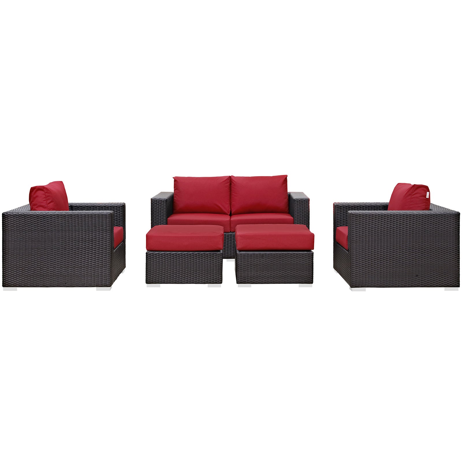 Convene 5 Piece Outdoor Patio Sofa Set