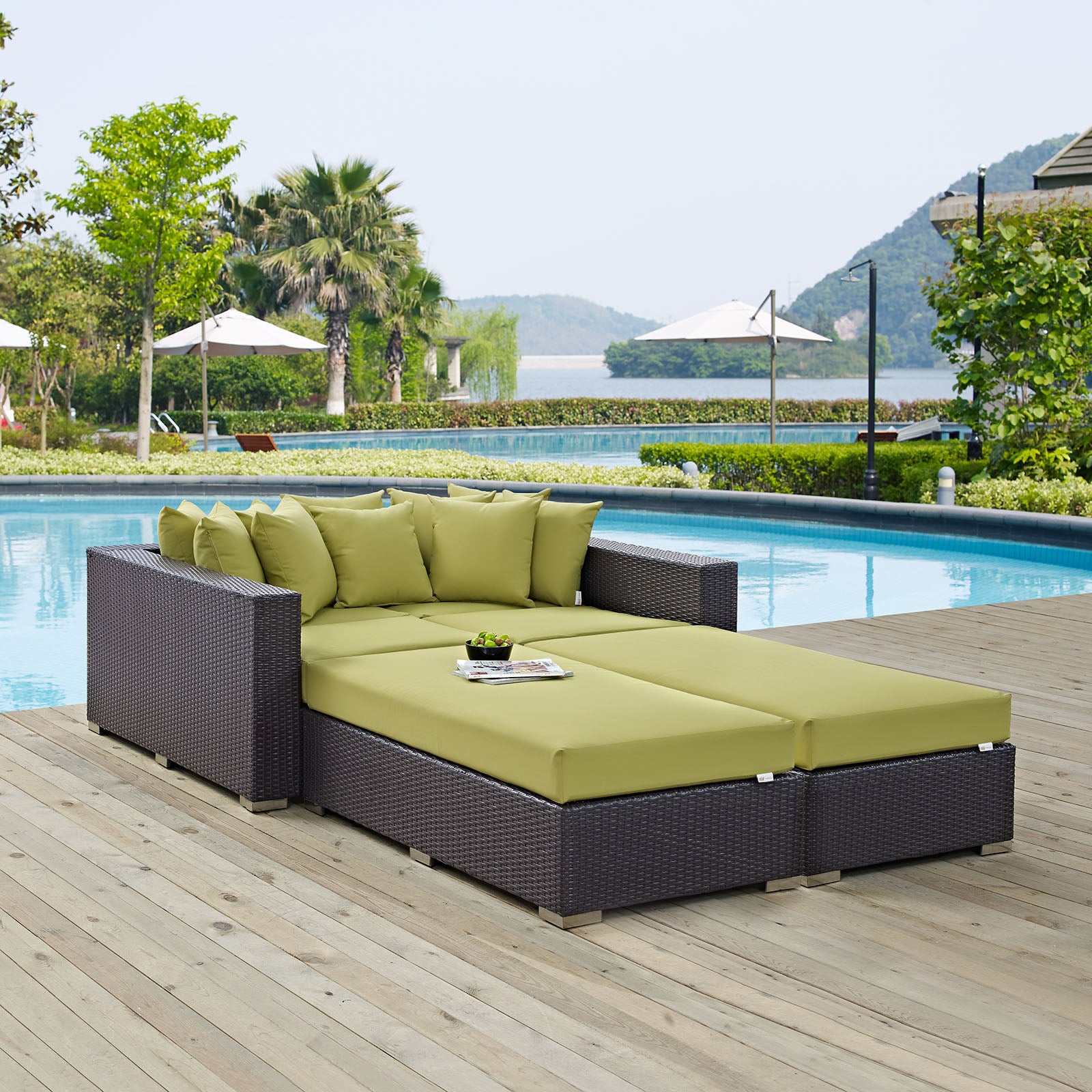 Convene 4 Piece Outdoor Patio Daybed