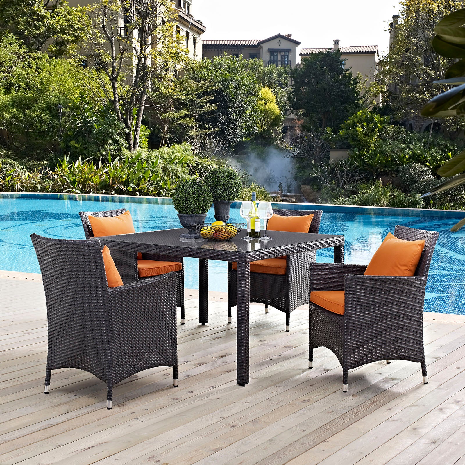 Convene 5 Piece Outdoor Patio Dining Set