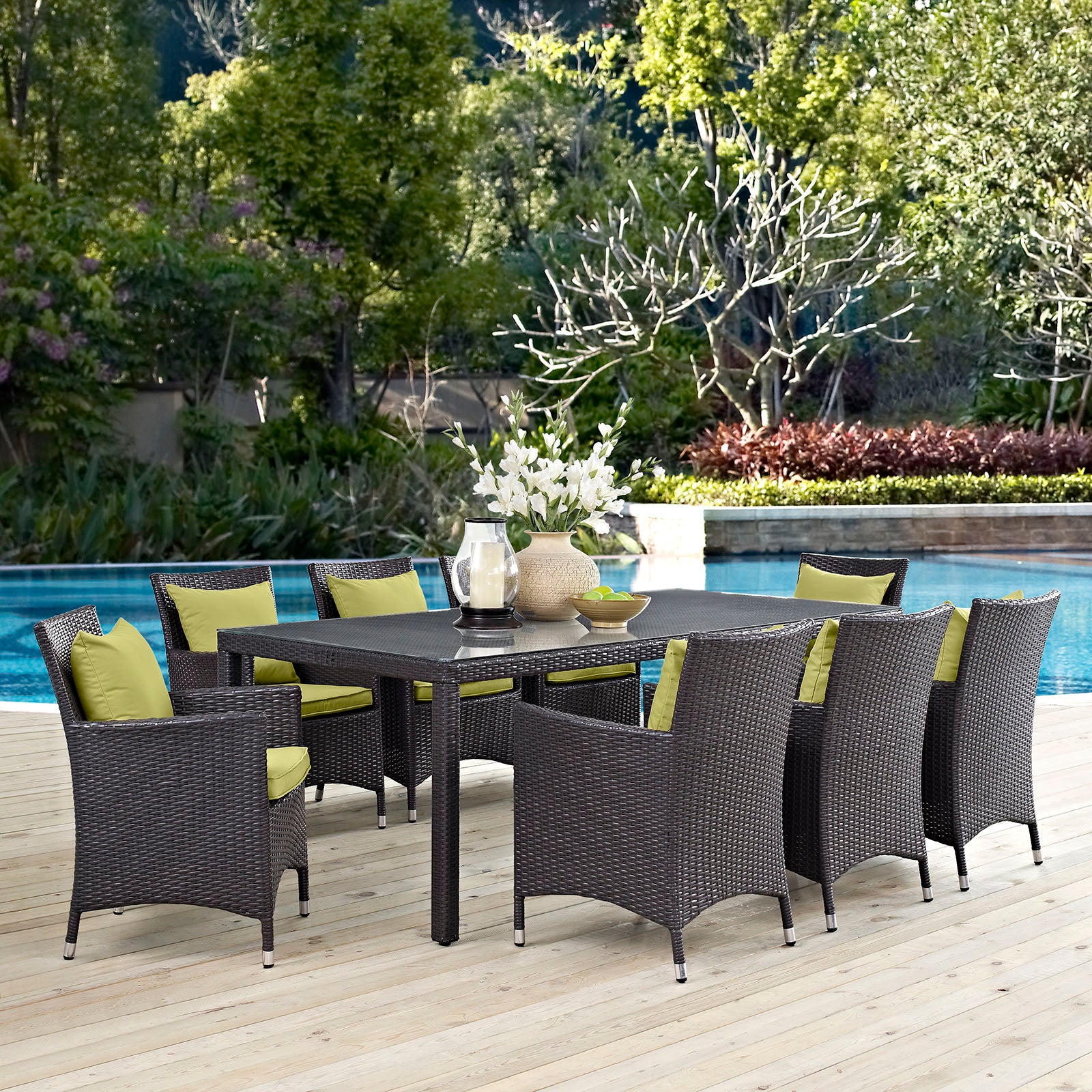 Convene 9 Piece Outdoor Patio Dining Set