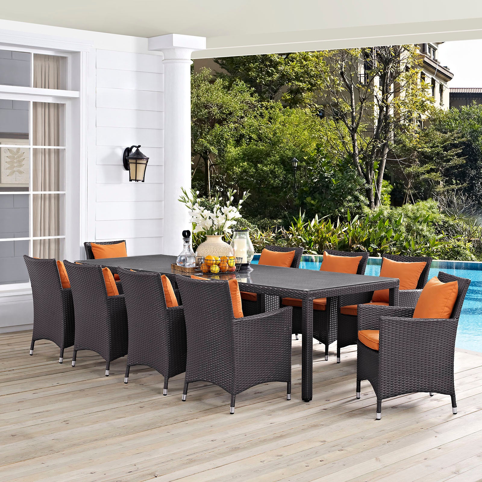 Convene 11 Piece Outdoor Patio Dining Set