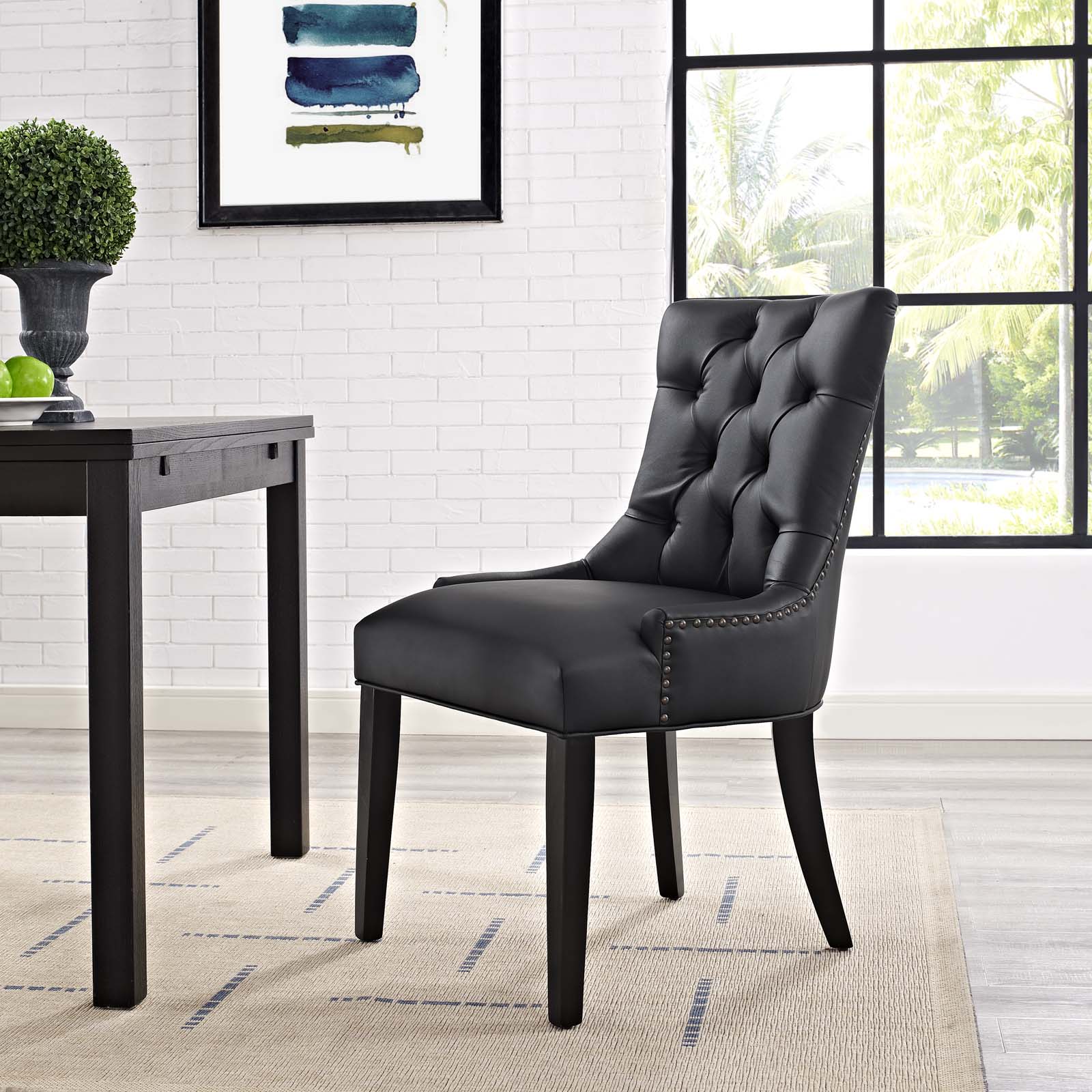 Regent Tufted Vegan Leather Dining Chair