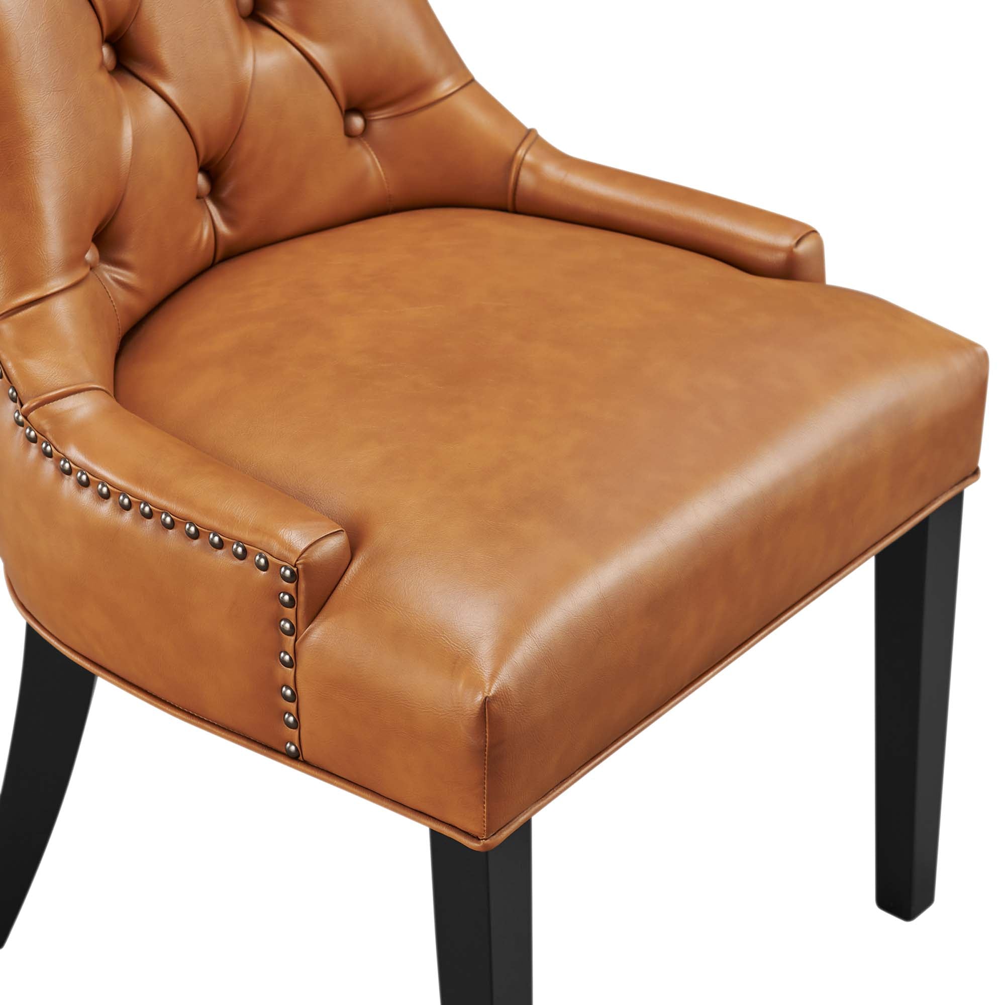 Regent Tufted Vegan Leather Dining Chair