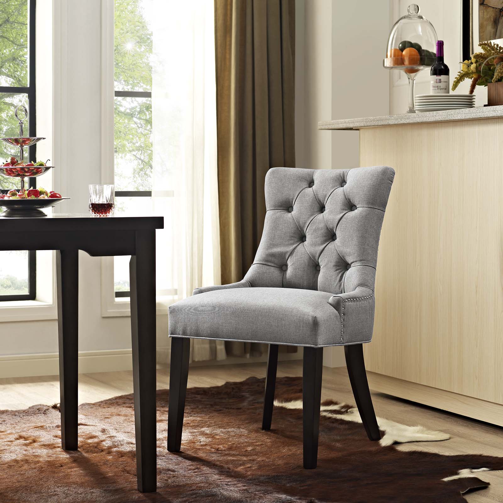 Regent Tufted Fabric Dining Chair