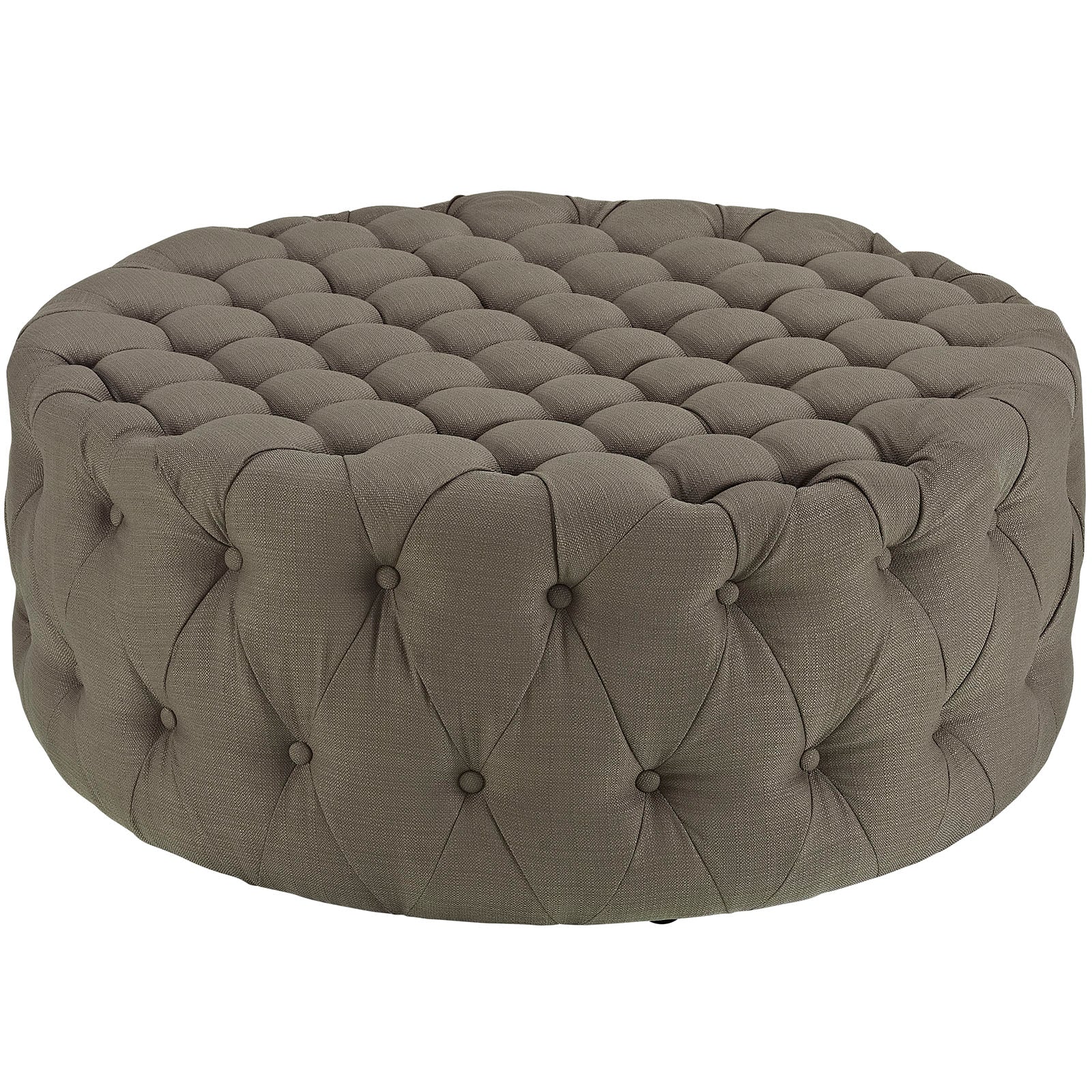 Amour Upholstered Fabric Ottoman