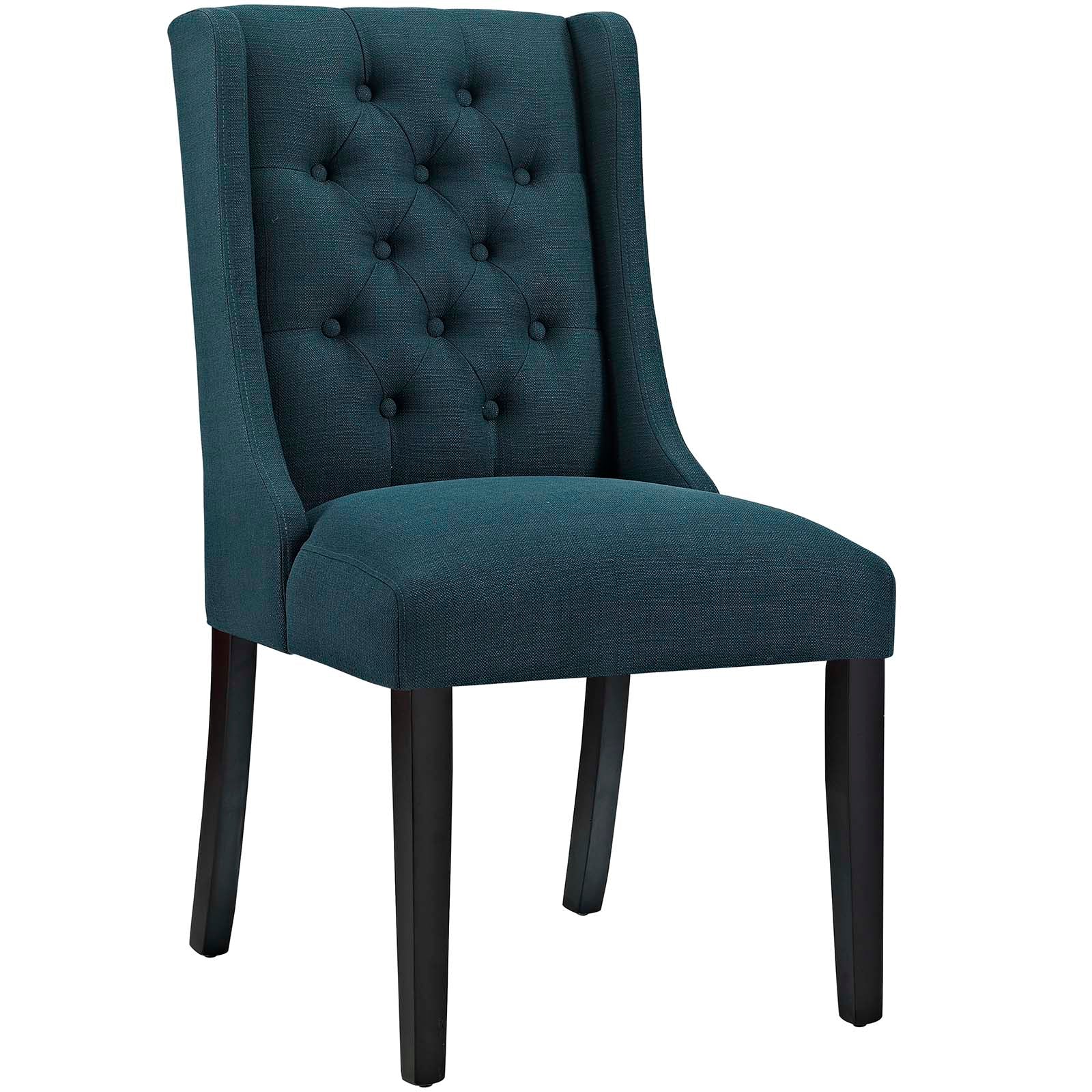 Baronet Button Tufted Fabric Dining Chair