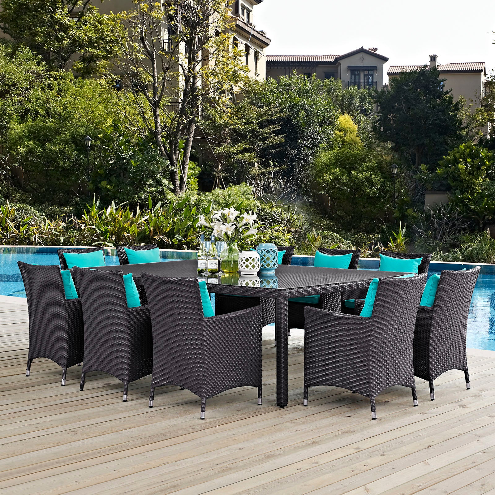 Convene 11 Piece Outdoor Patio Dining Set