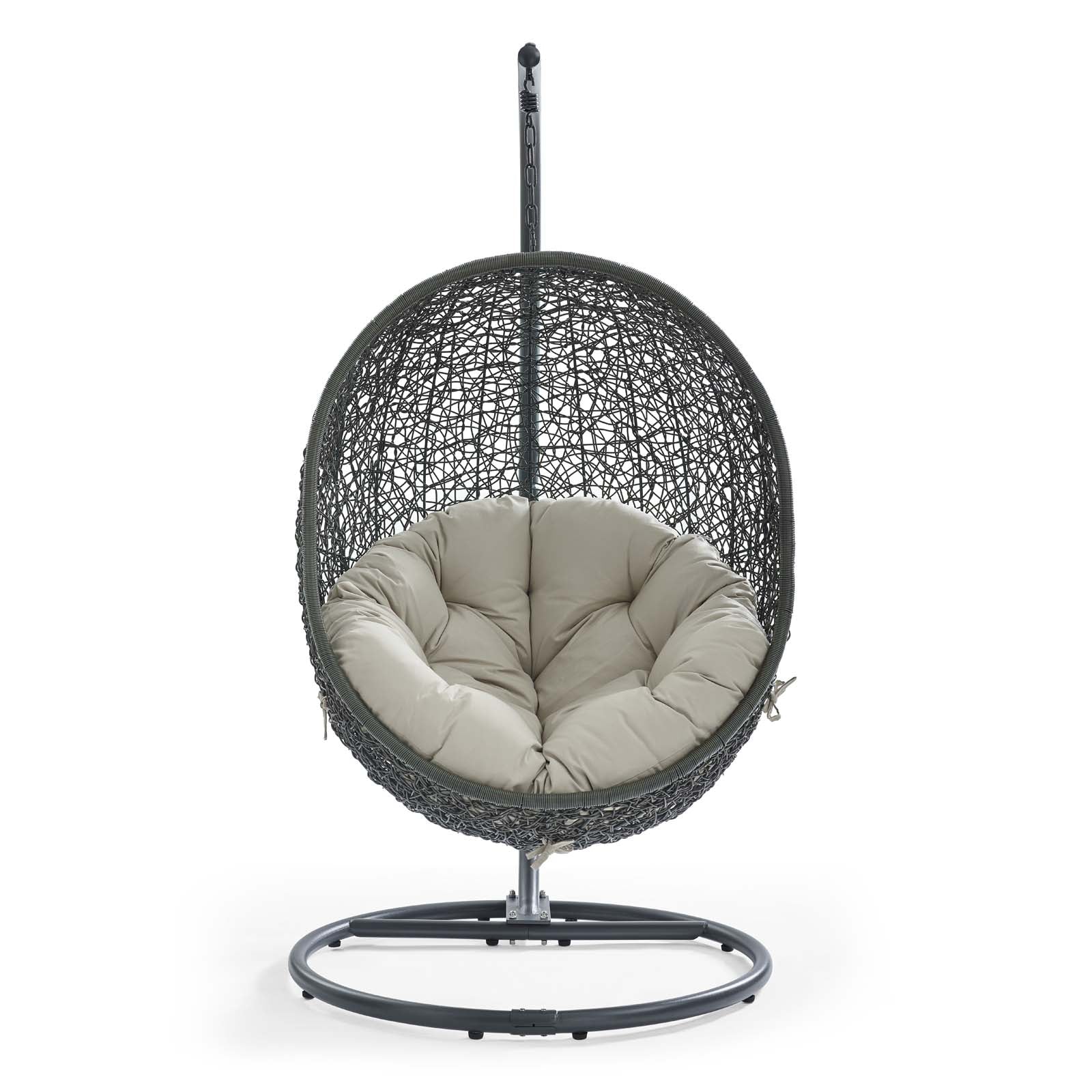 Hide Outdoor Patio Swing Chair With Stand