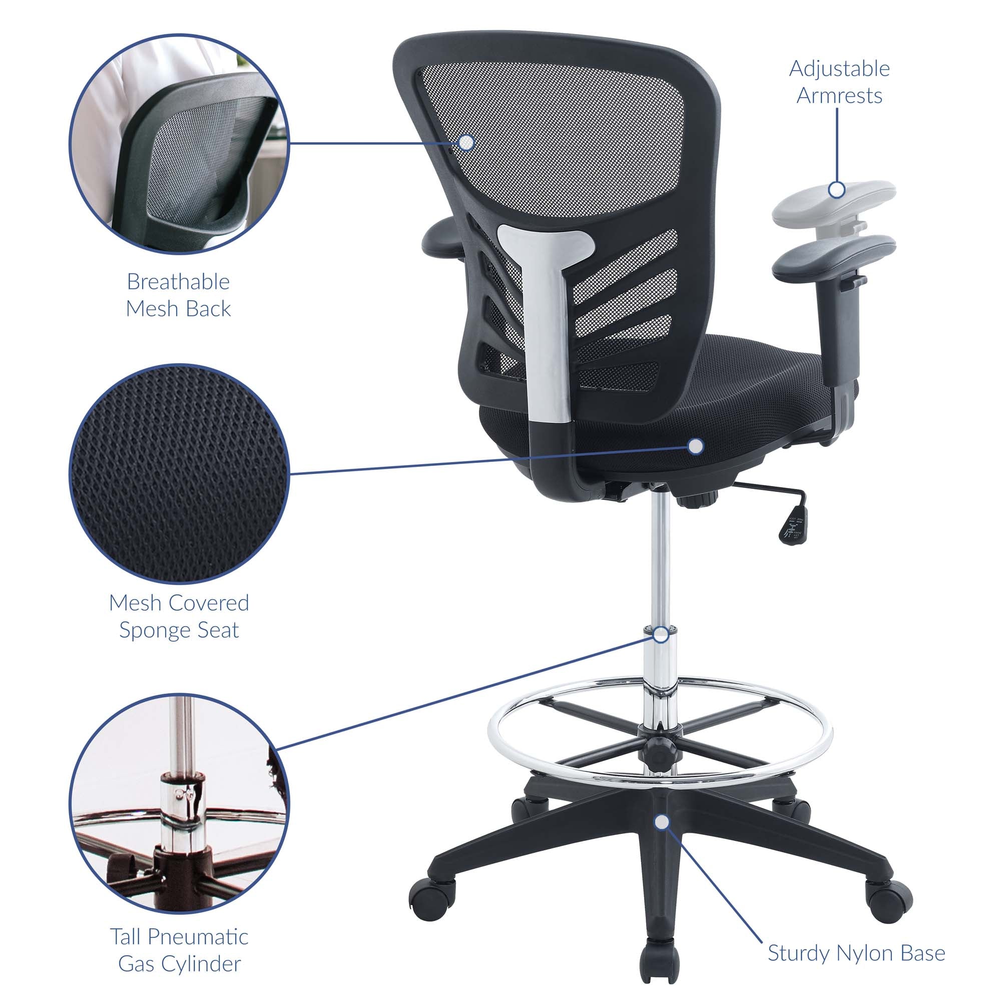 Articulate Drafting Chair