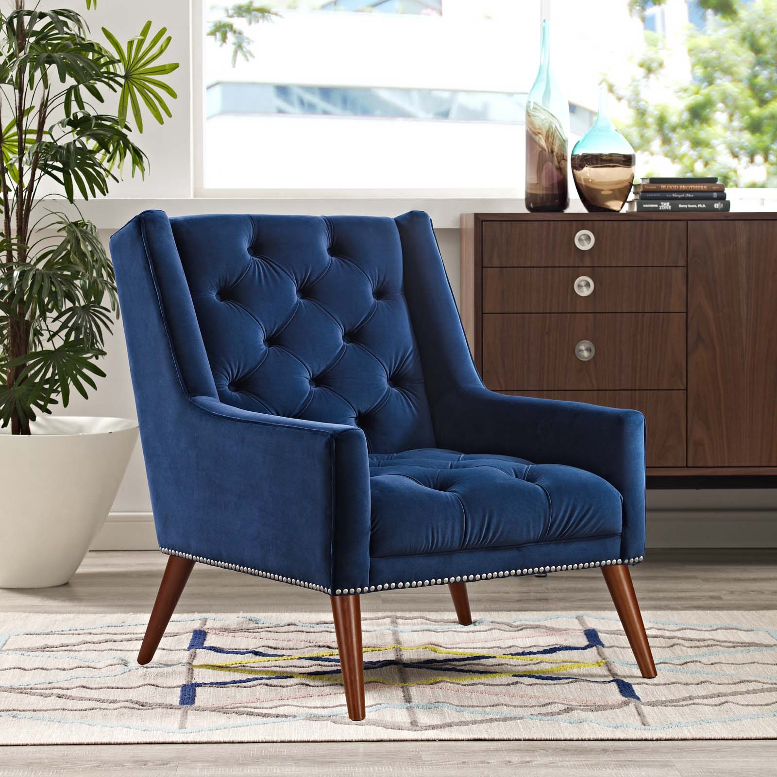 Peruse Velvet Armchair