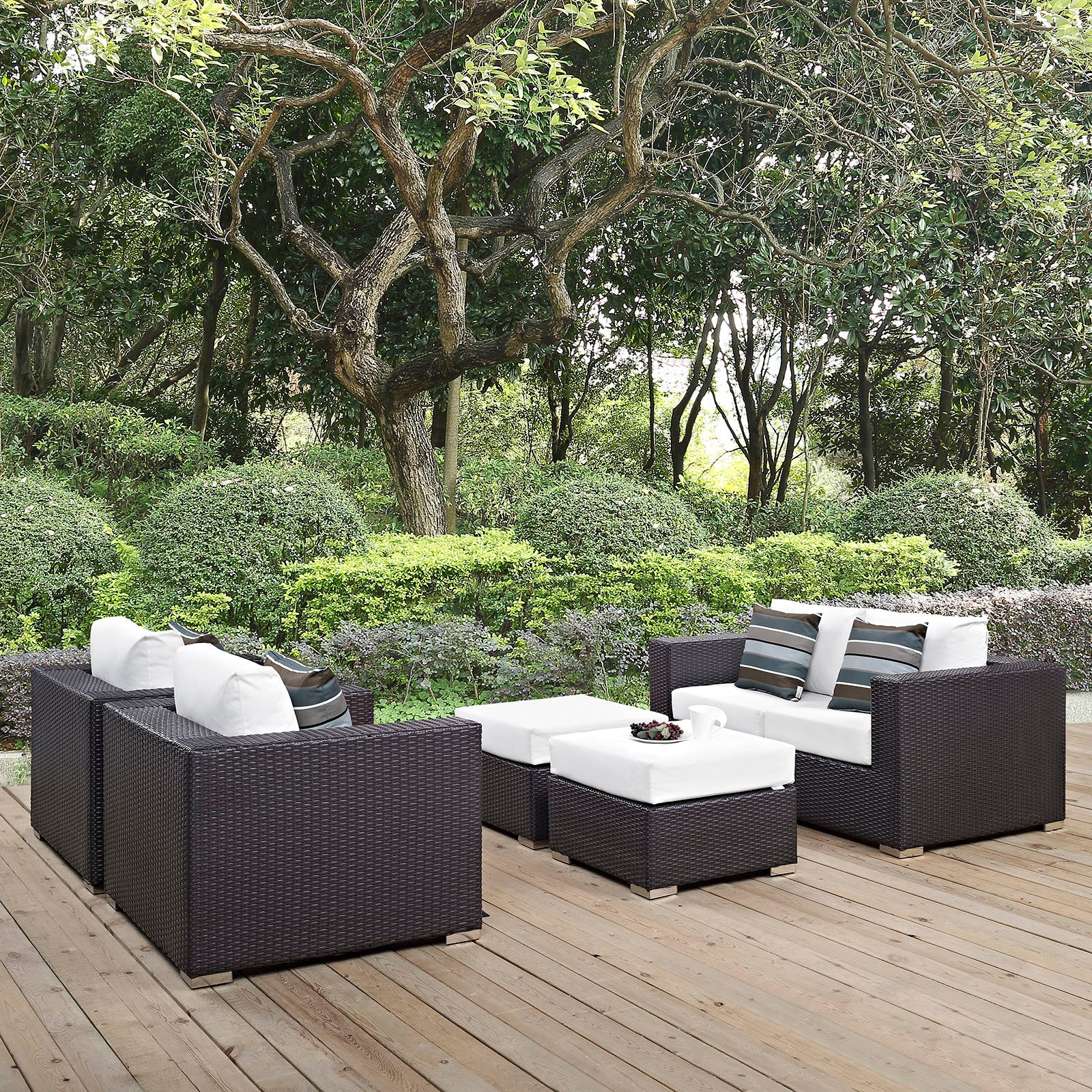 Convene 5 Piece Outdoor Patio Sofa Set