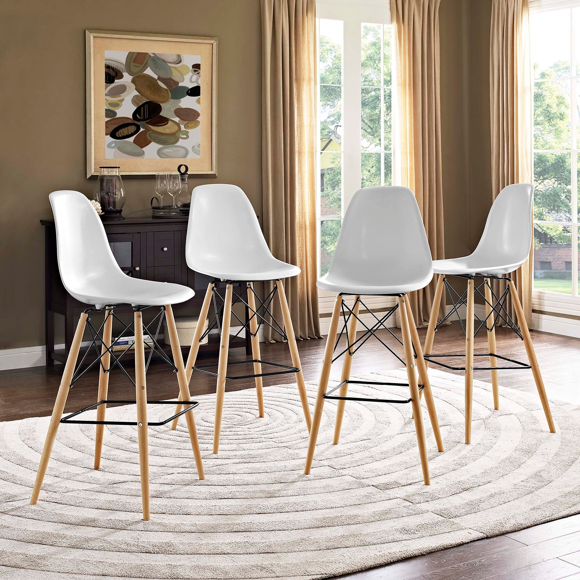 Pyramid Dining Side Bar Stool Set of 4