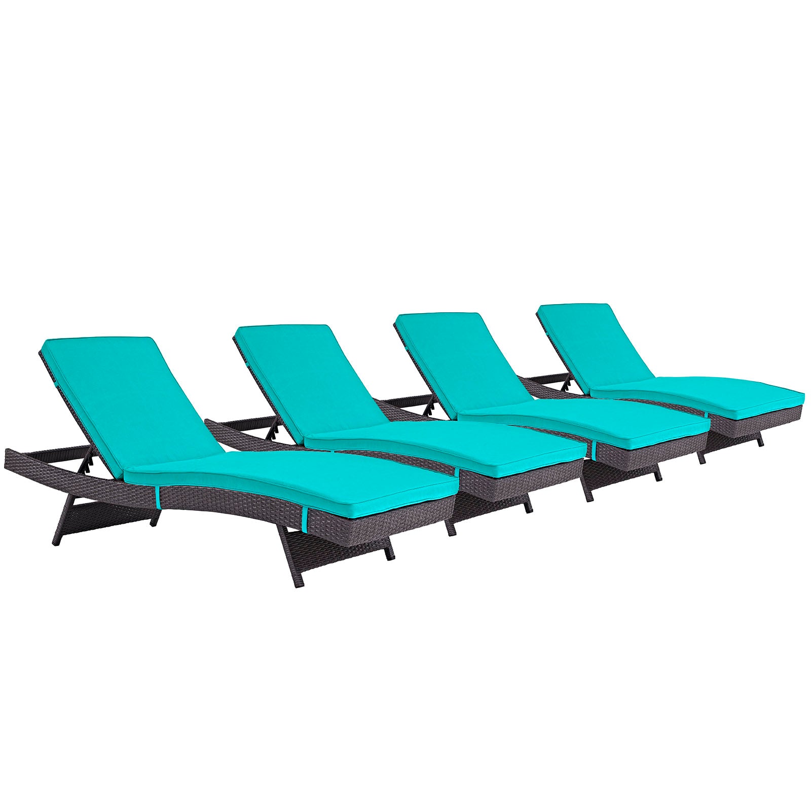 Convene Chaise Outdoor Patio Set of 4