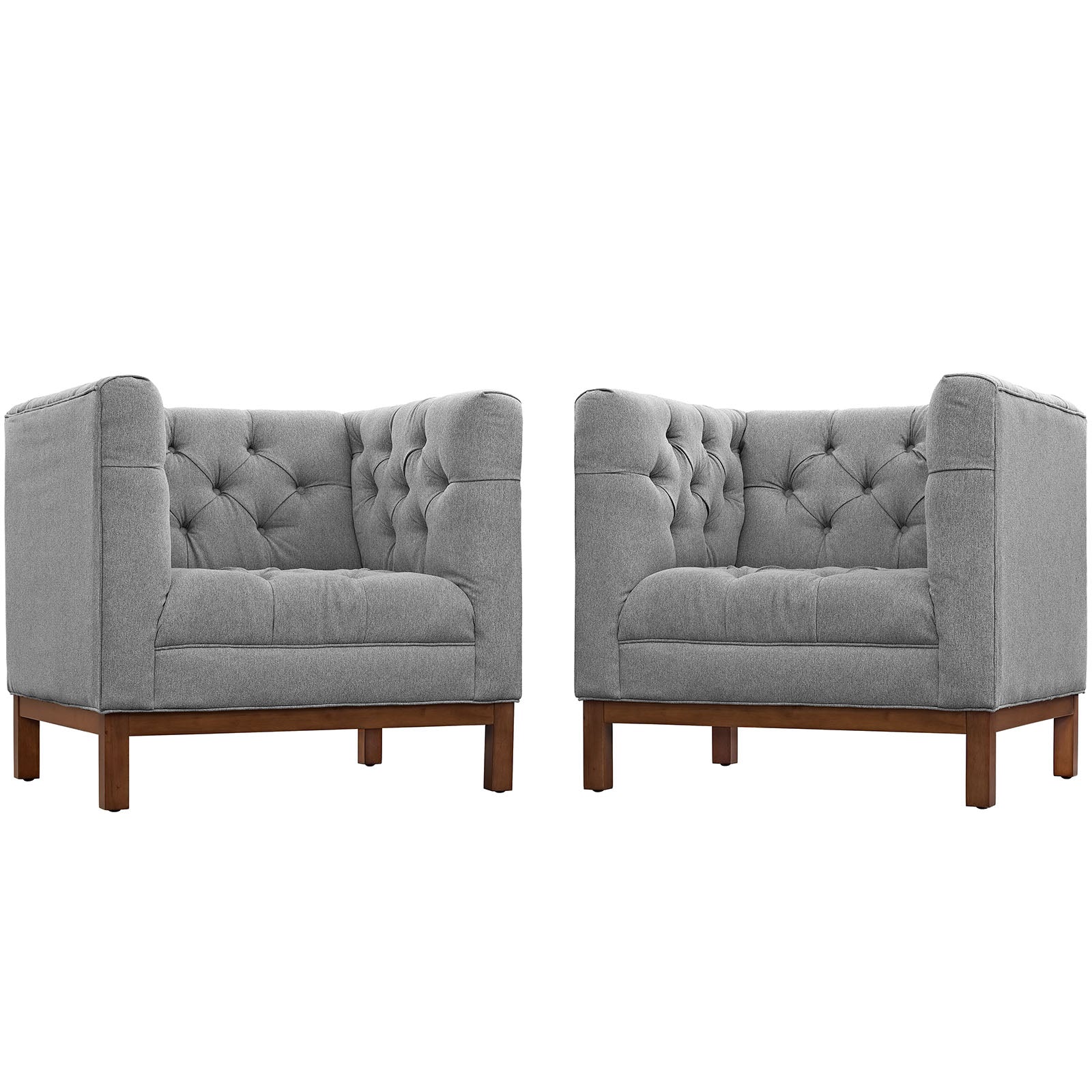 Panache Living Room Set Upholstered Fabric Set of 2