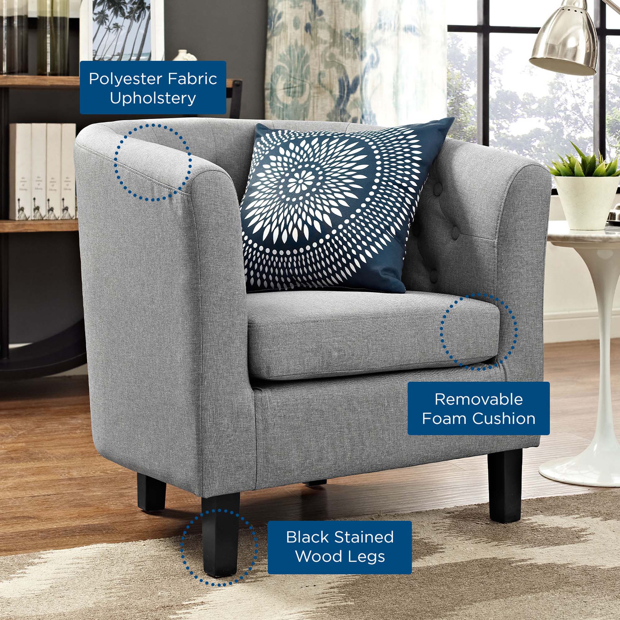 Prospect Upholstered Fabric Armchair