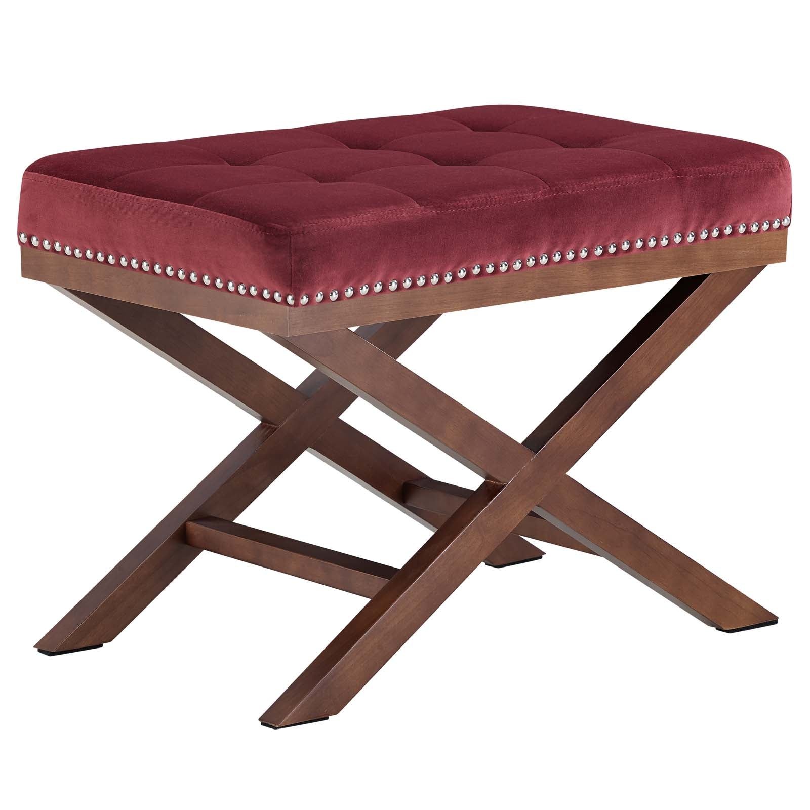 Facet Velvet Bench