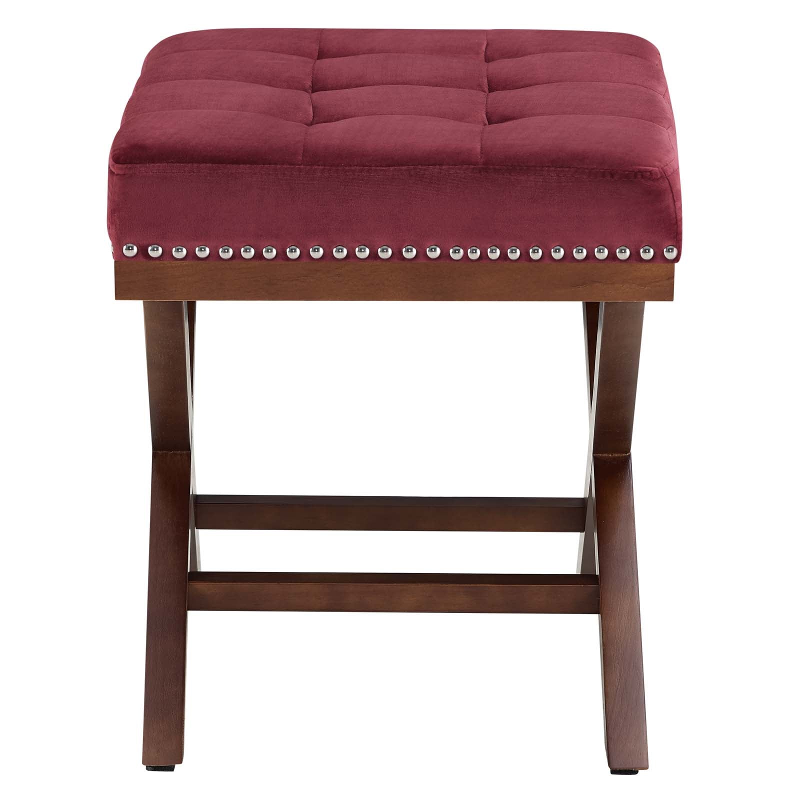 Facet Velvet Bench