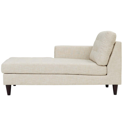 Empress Left-Arm Upholstered Fabric Chaise