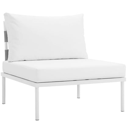 Harmony Armless Outdoor Patio Aluminum Chair