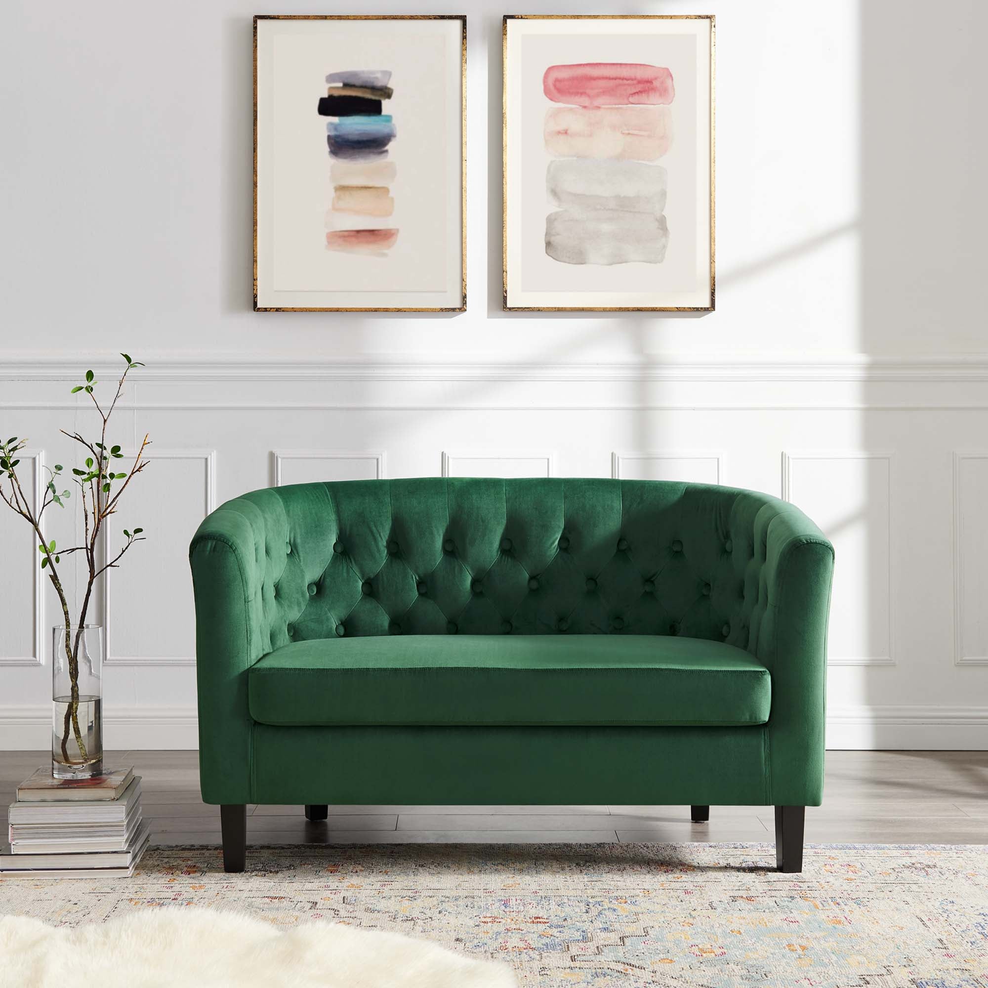 Prospect Performance Velvet Loveseat