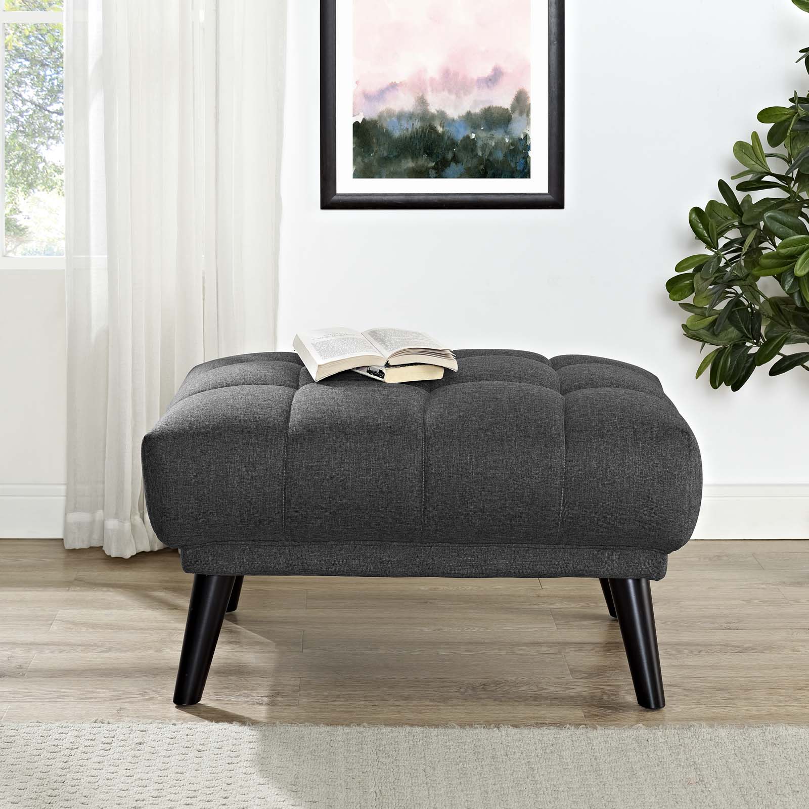 Bestow Upholstered Fabric Ottoman