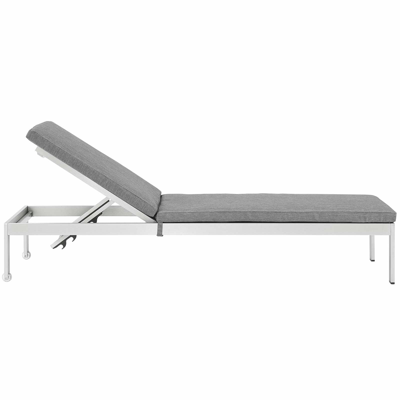 Shore Chaise with Cushions Outdoor Patio Aluminum Set of 2