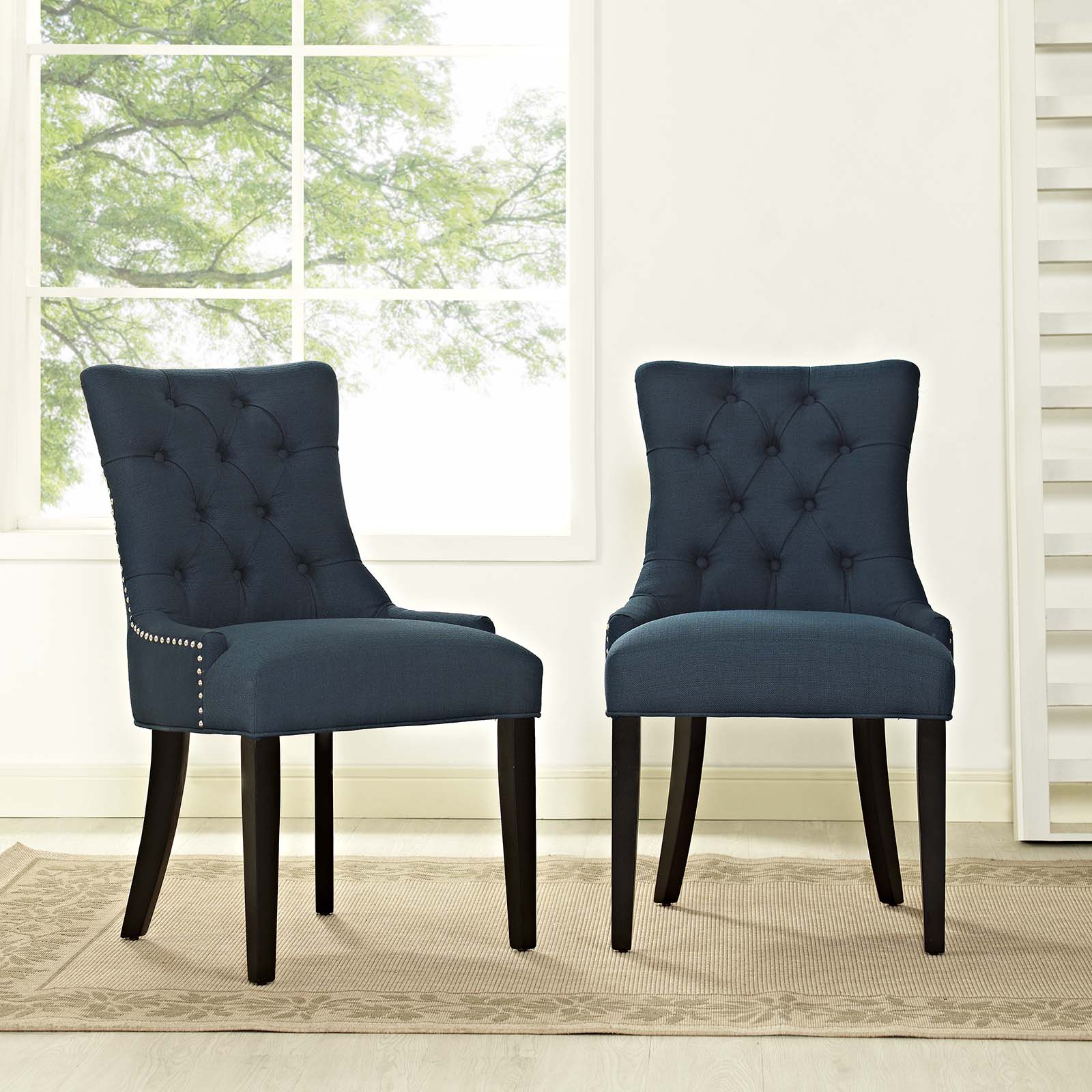 Regent Dining Side Chair Fabric Set of 2