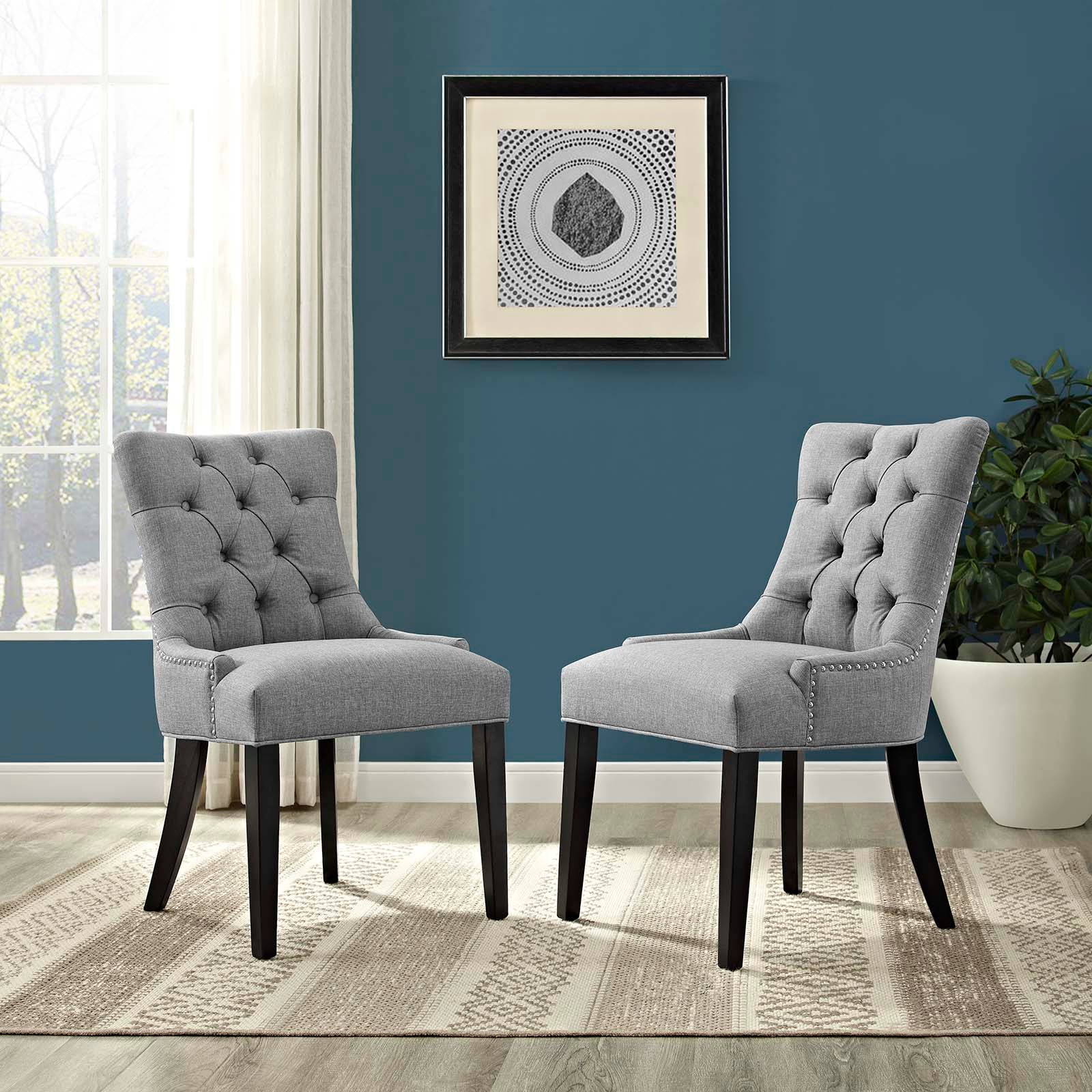 Regent Dining Side Chair Fabric Set of 2