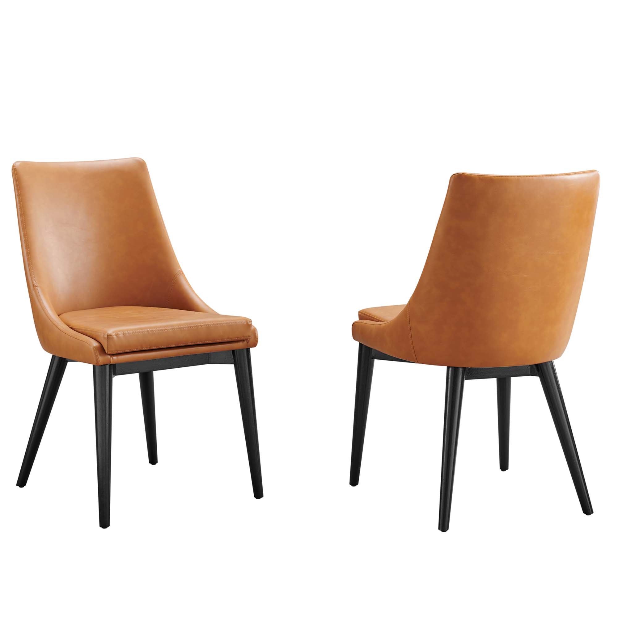 Viscount Dining Side Chair Vinyl Set of 2