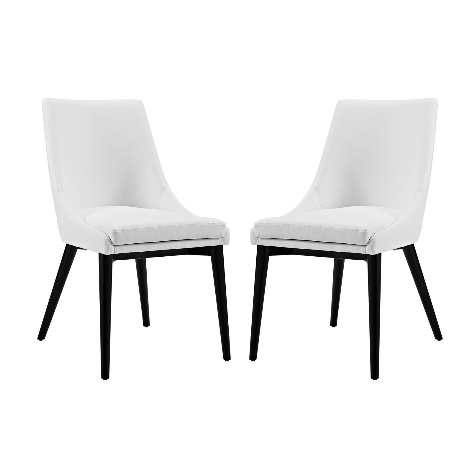 Viscount Dining Side Chair Vinyl Set of 2