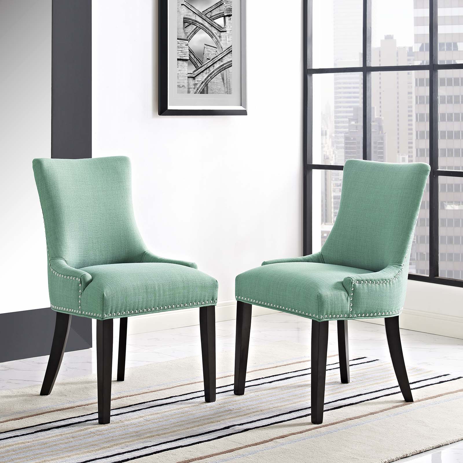 Marquis Dining Side Chair Fabric Set of 2