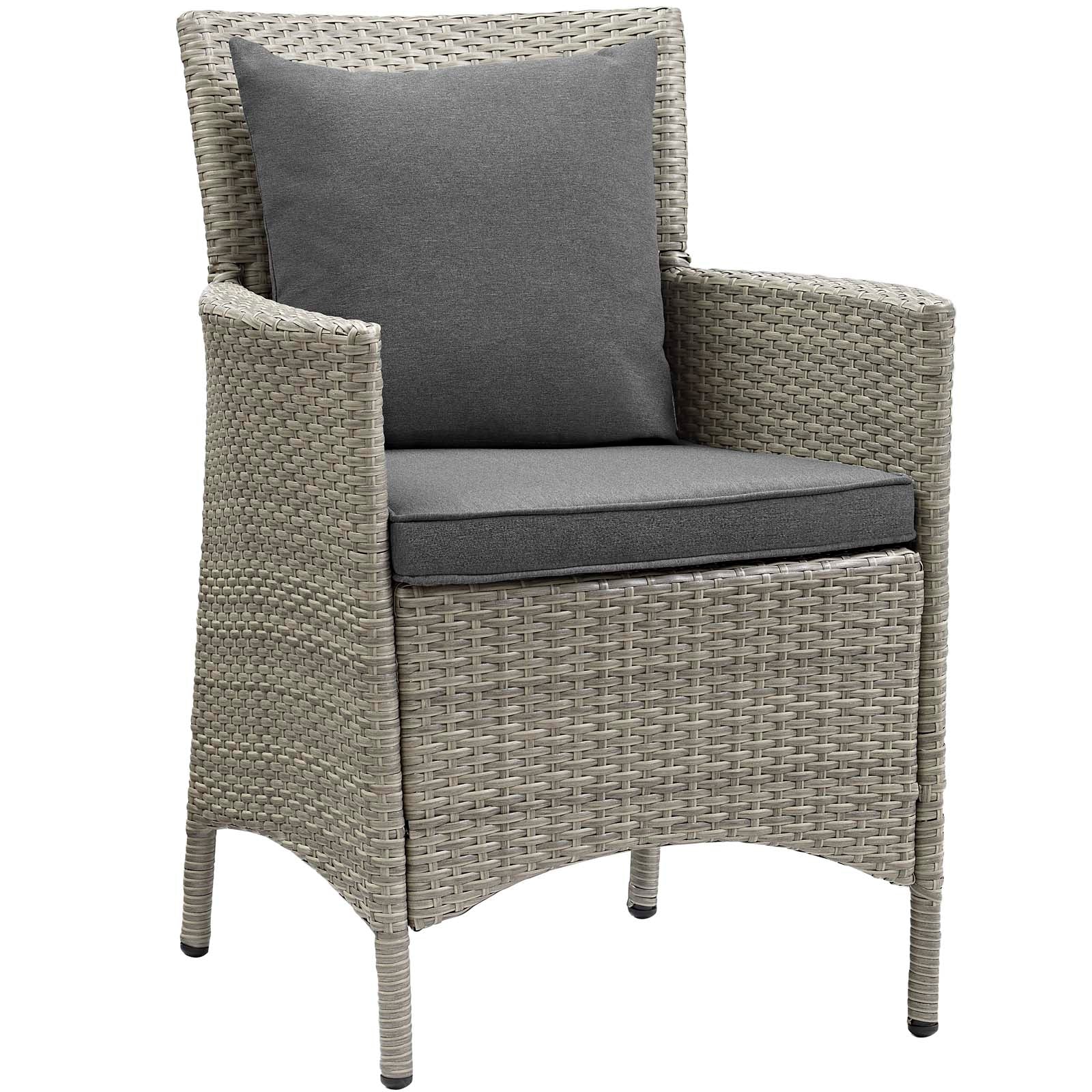 Conduit Outdoor Patio Wicker Rattan Dining Armchair