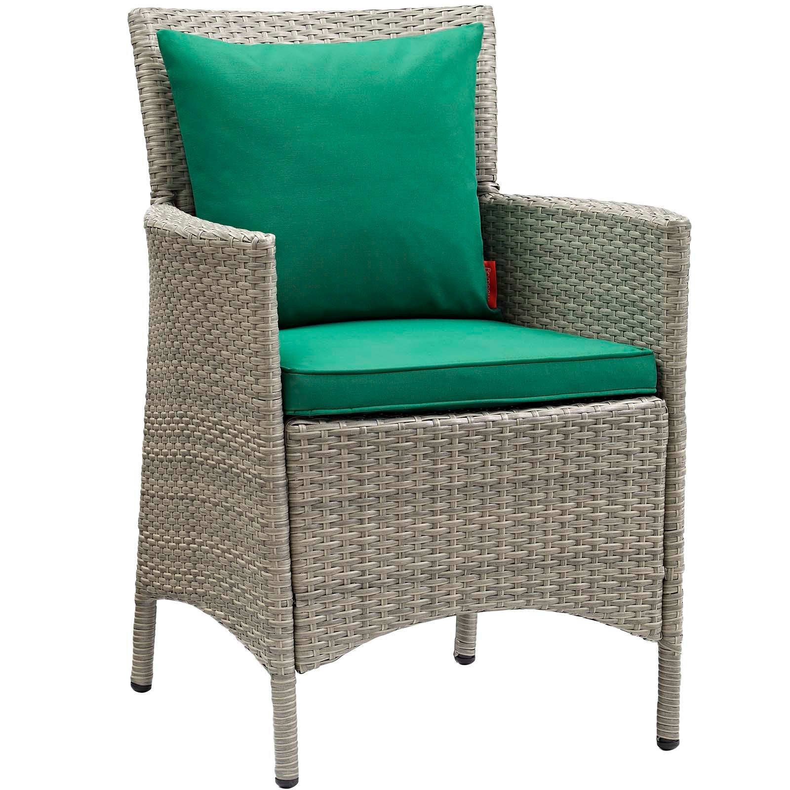 Conduit Outdoor Patio Wicker Rattan Dining Armchair