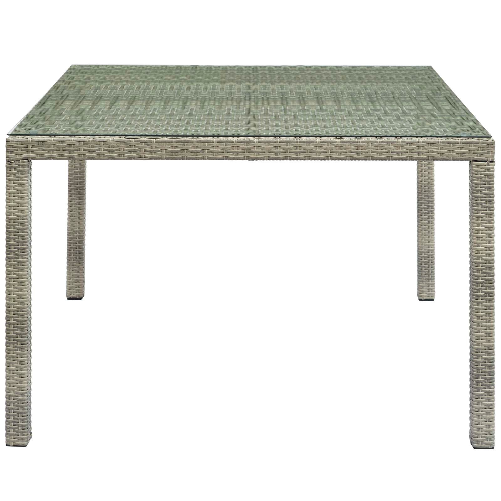 Conduit 47" Square Outdoor Patio Wicker Rattan Table