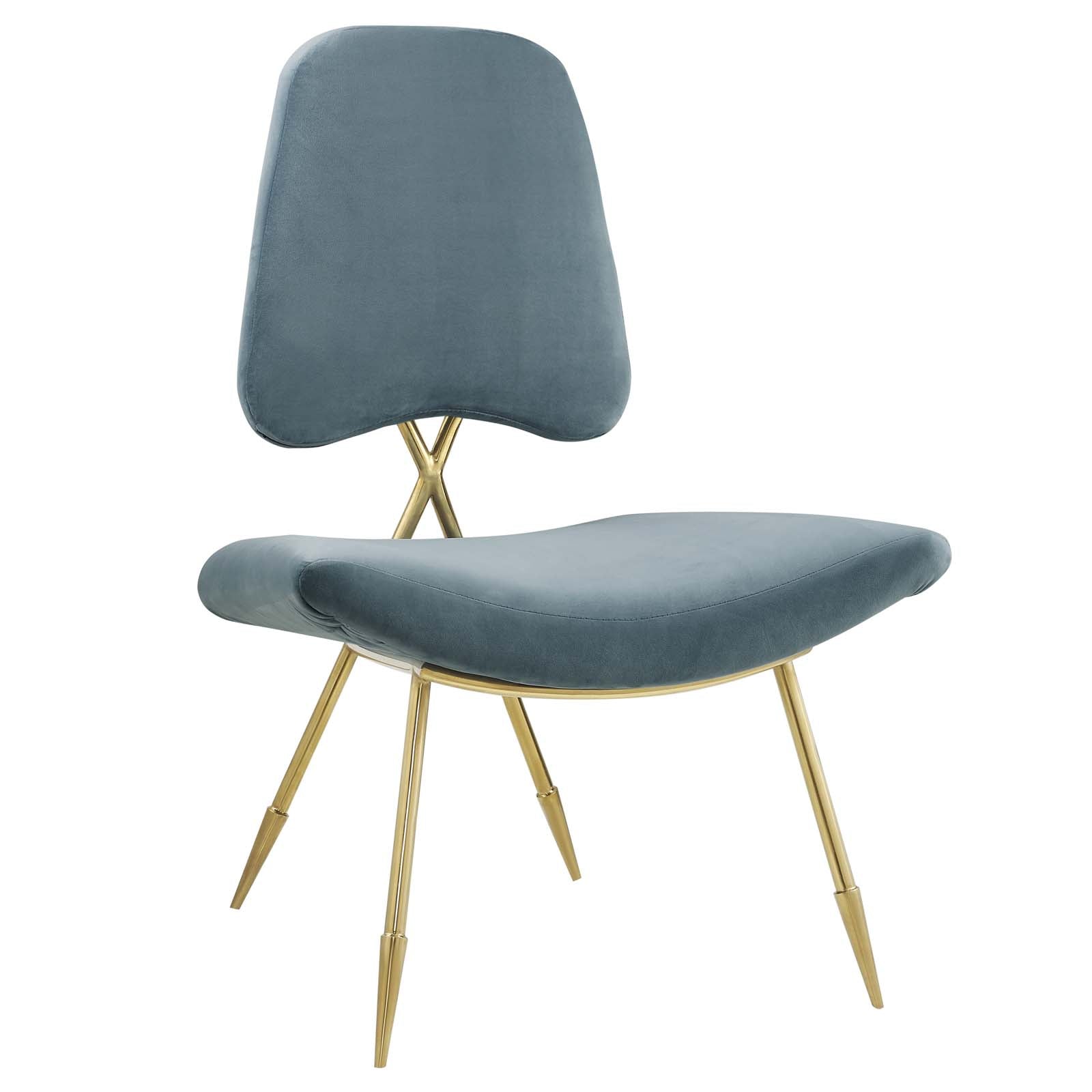 Ponder Performance Velvet Lounge Chair