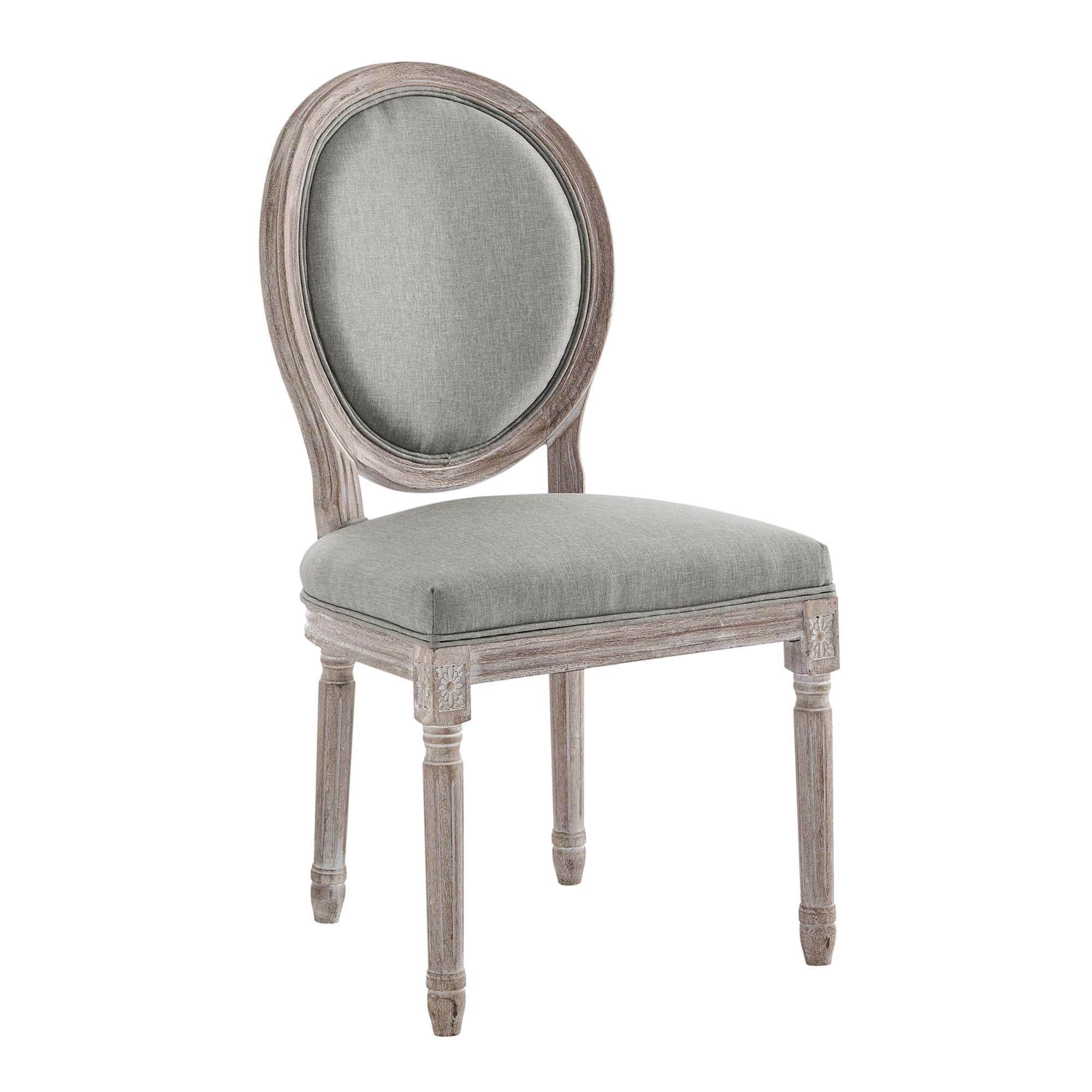 Emanate Vintage French Upholstered Fabric Dining Side Chair