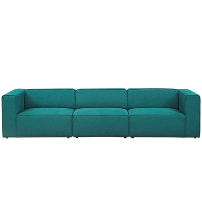 Mingle 3 Piece Upholstered Fabric Sectional Sofa Set