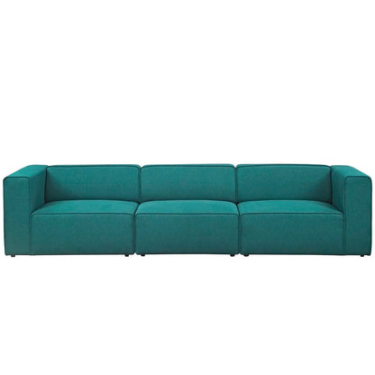 Mingle 3 Piece Upholstered Fabric Sectional Sofa Set