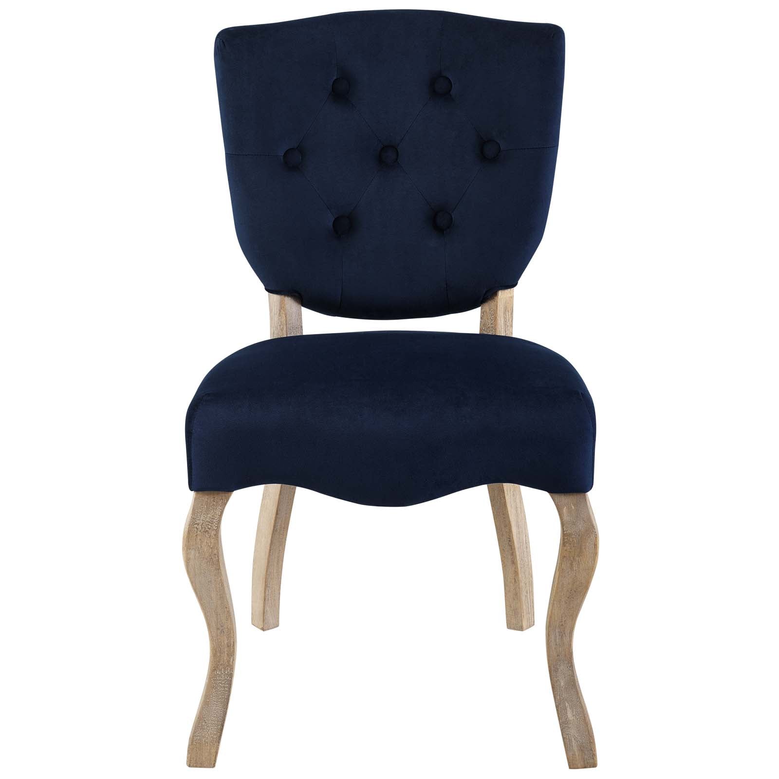 Array Vintage French Performance Velvet Dining Side Chair