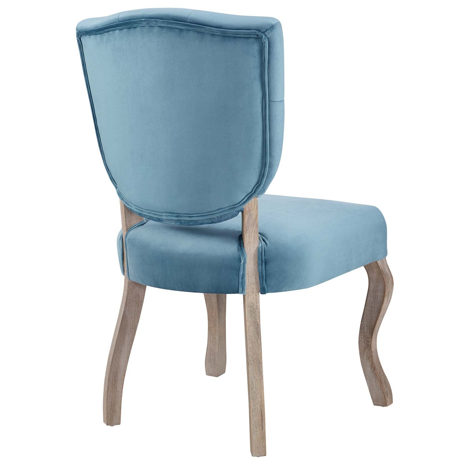 Array Vintage French Performance Velvet Dining Side Chair