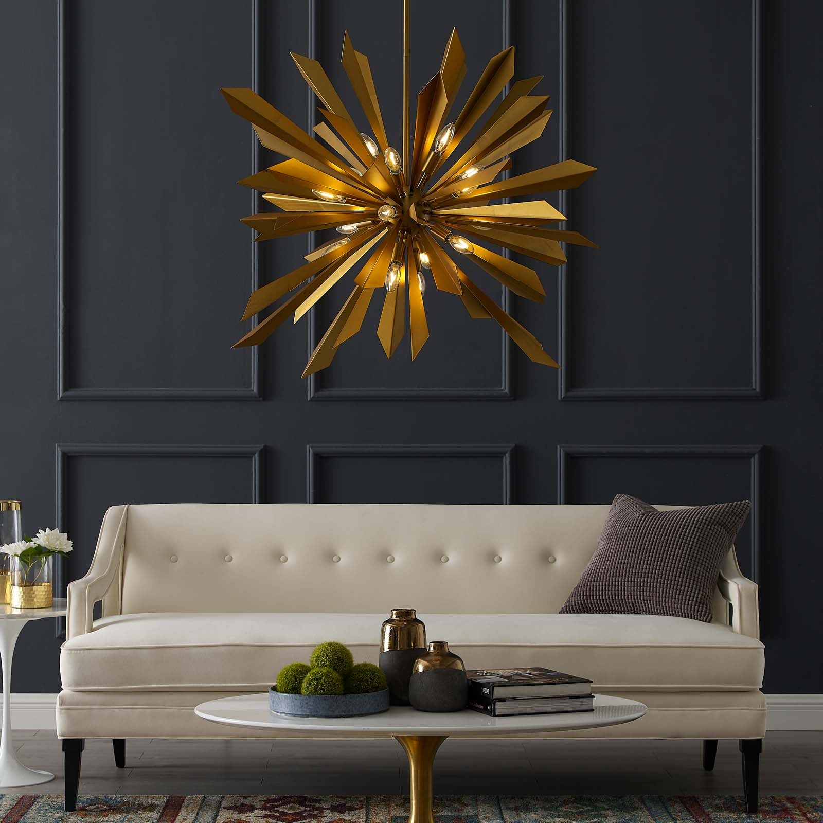 Pervade Brass Pendant Light Chandelier