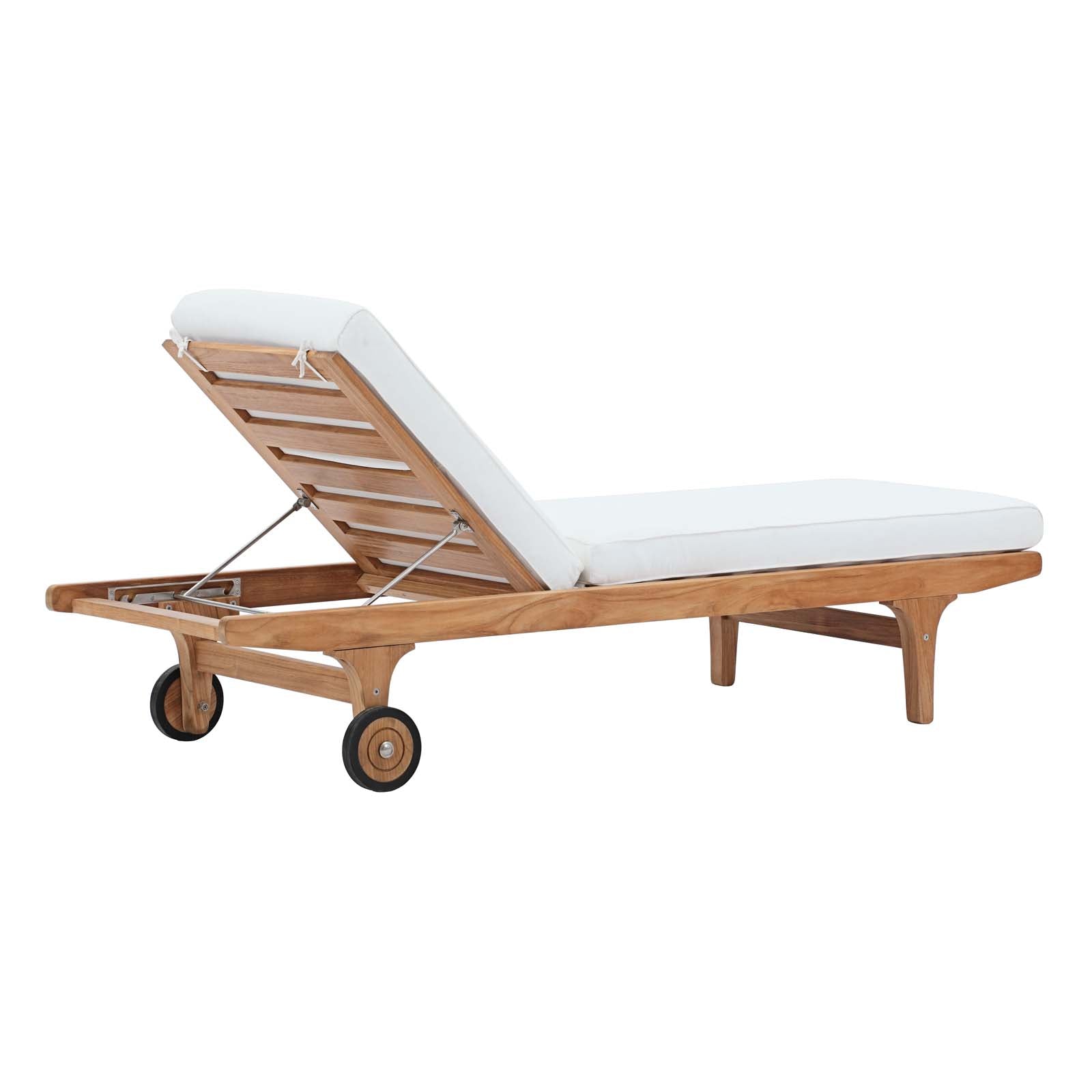 Saratoga Outdoor Patio Teak Chaise Lounge