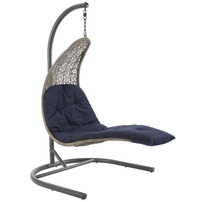 Landscape Hanging Chaise Lounge Outdoor Patio Swing Chair