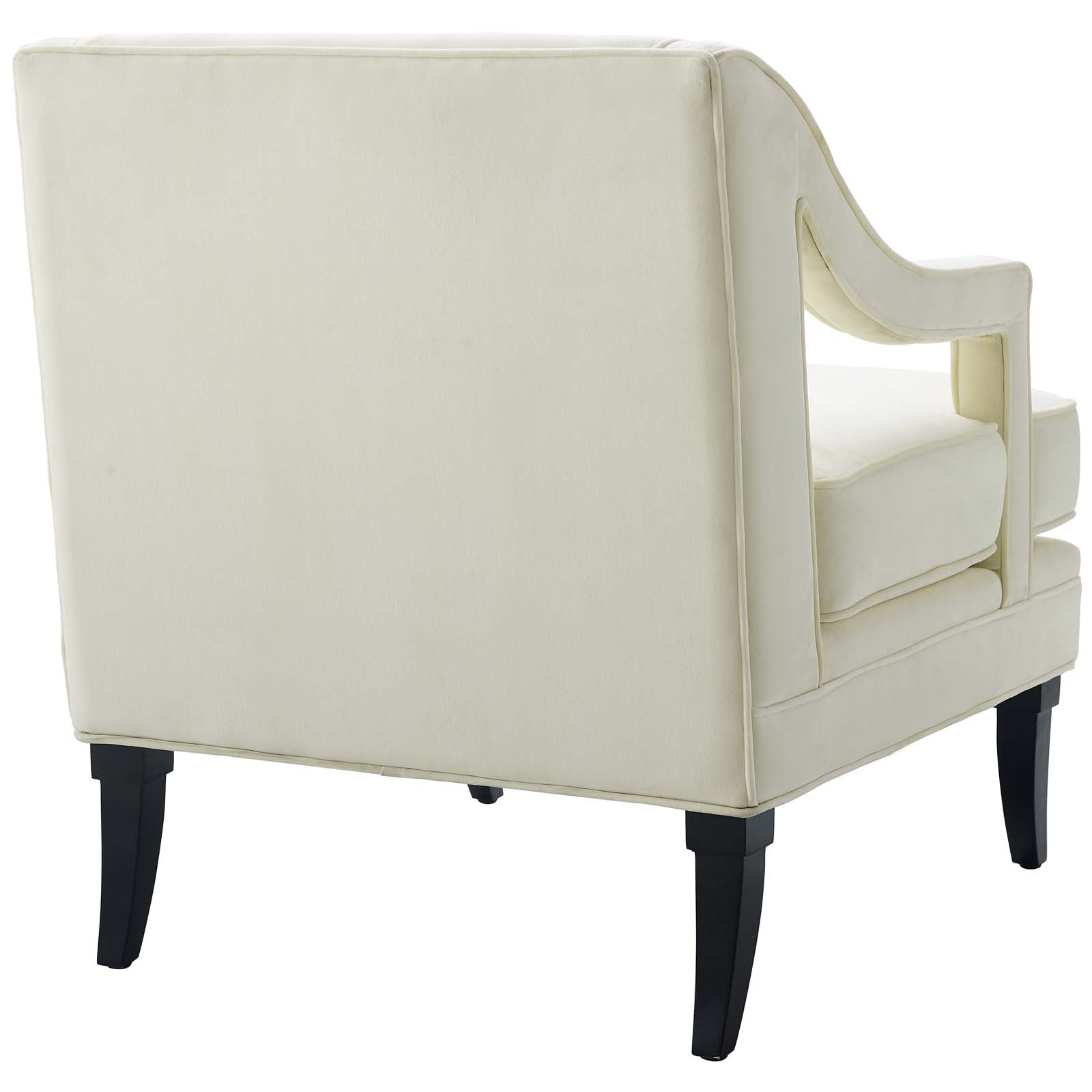 Concur Button Tufted Performance Velvet Armchair