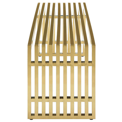 Gridiron Large Stainless Steel Bench