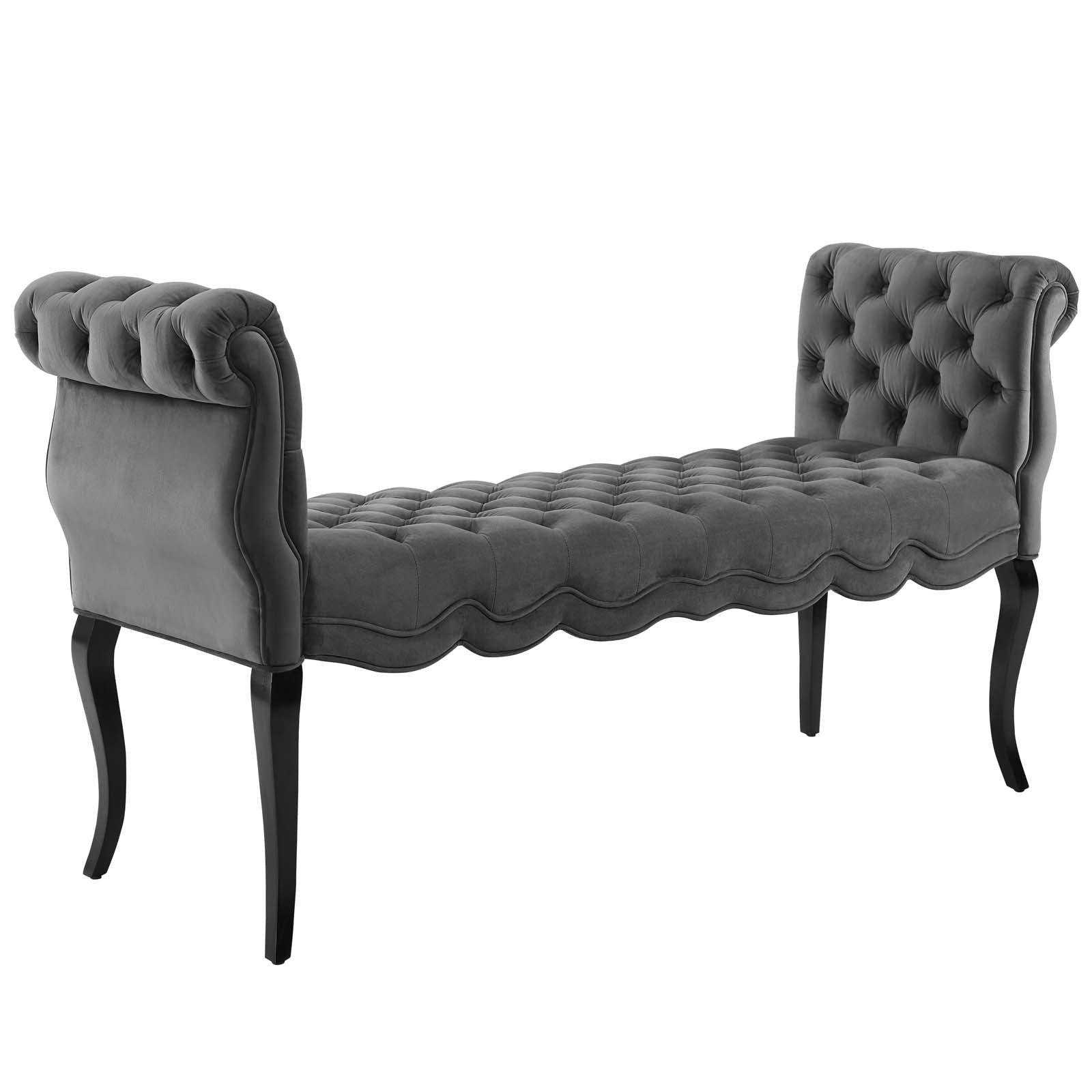 Adelia Chesterfield Style Button Tufted Performance Velvet Bench