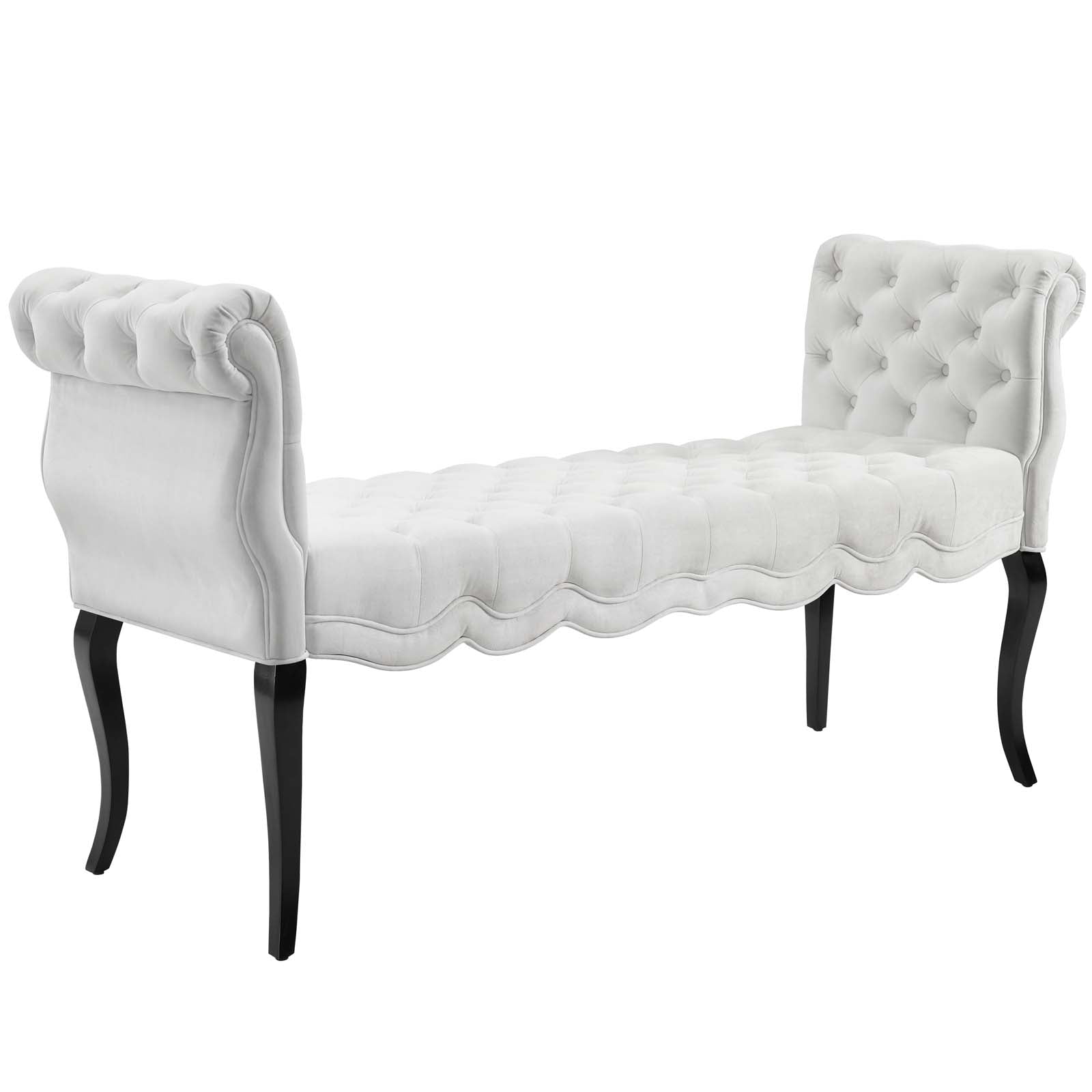 Adelia Chesterfield Style Button Tufted Performance Velvet Bench