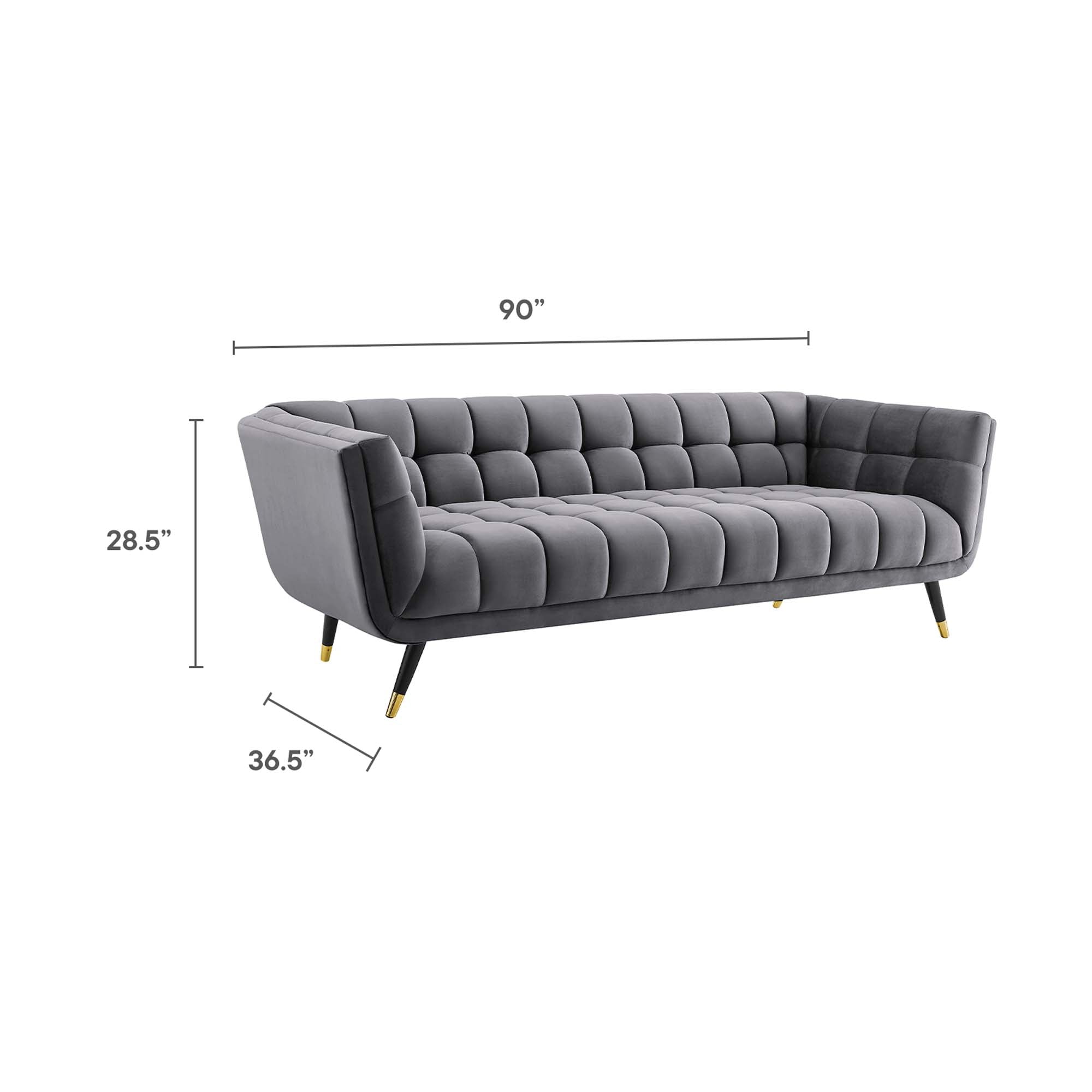 Adept Performance Velvet Sofa