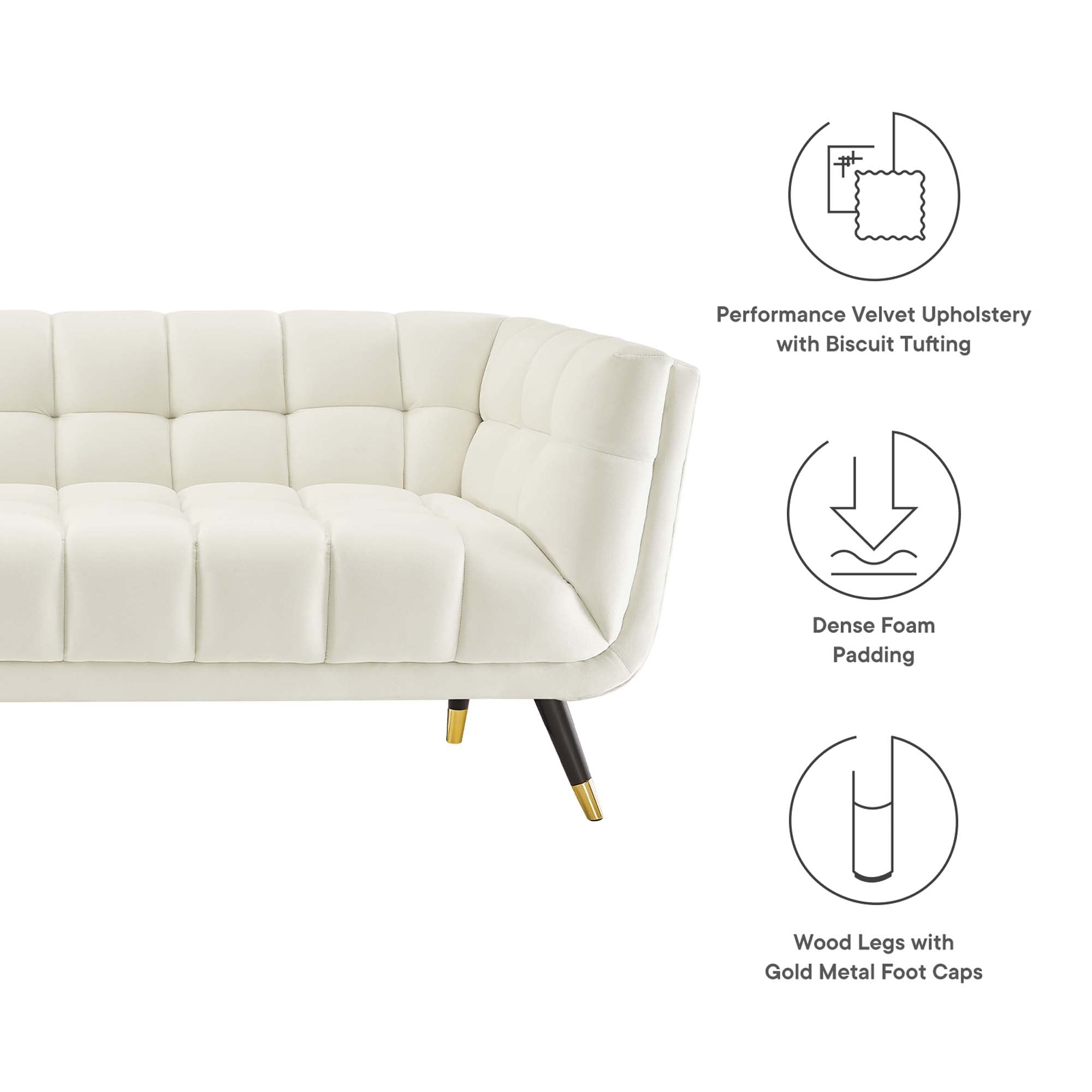 Adept Performance Velvet Sofa