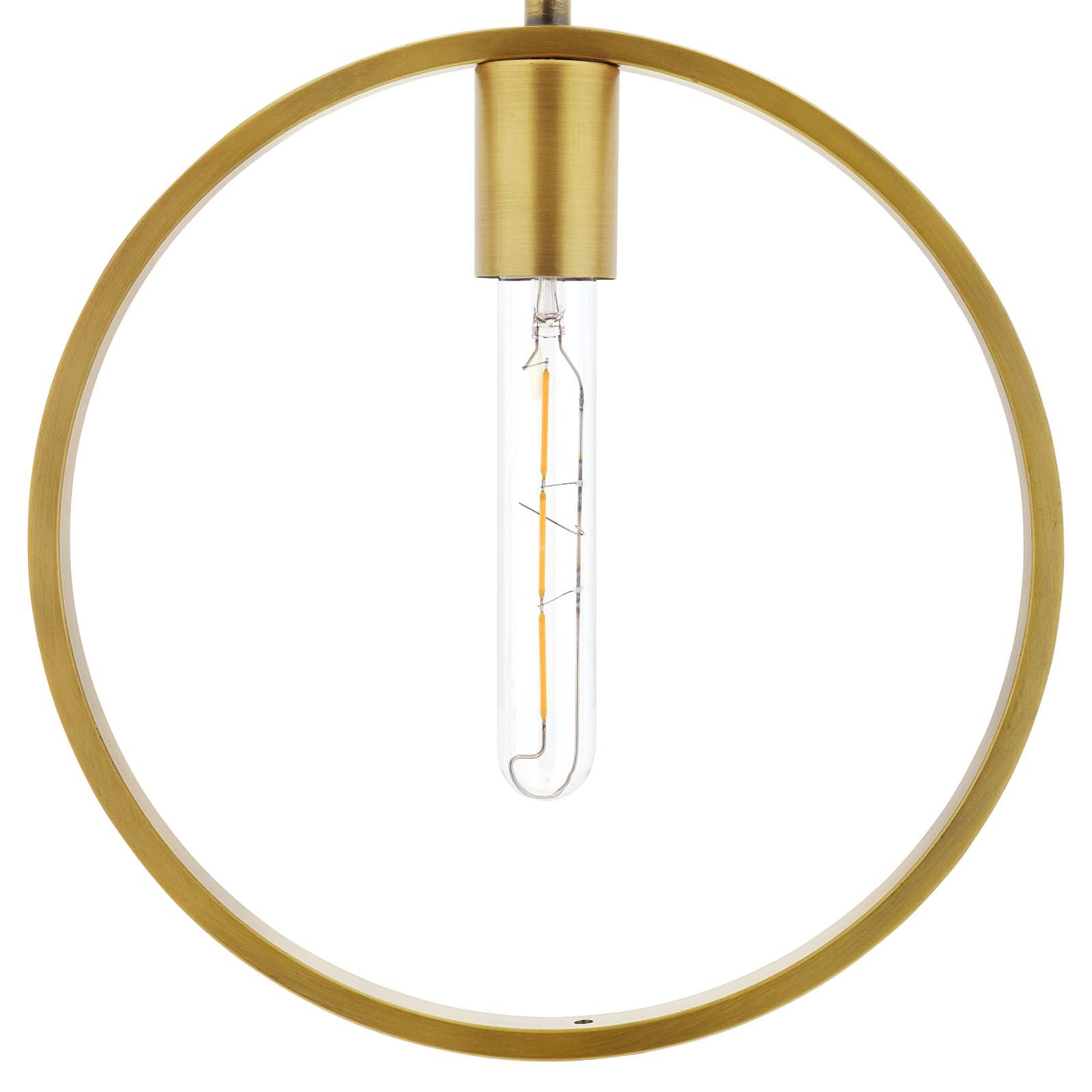 Orbit Brass Ceiling Pendant Light